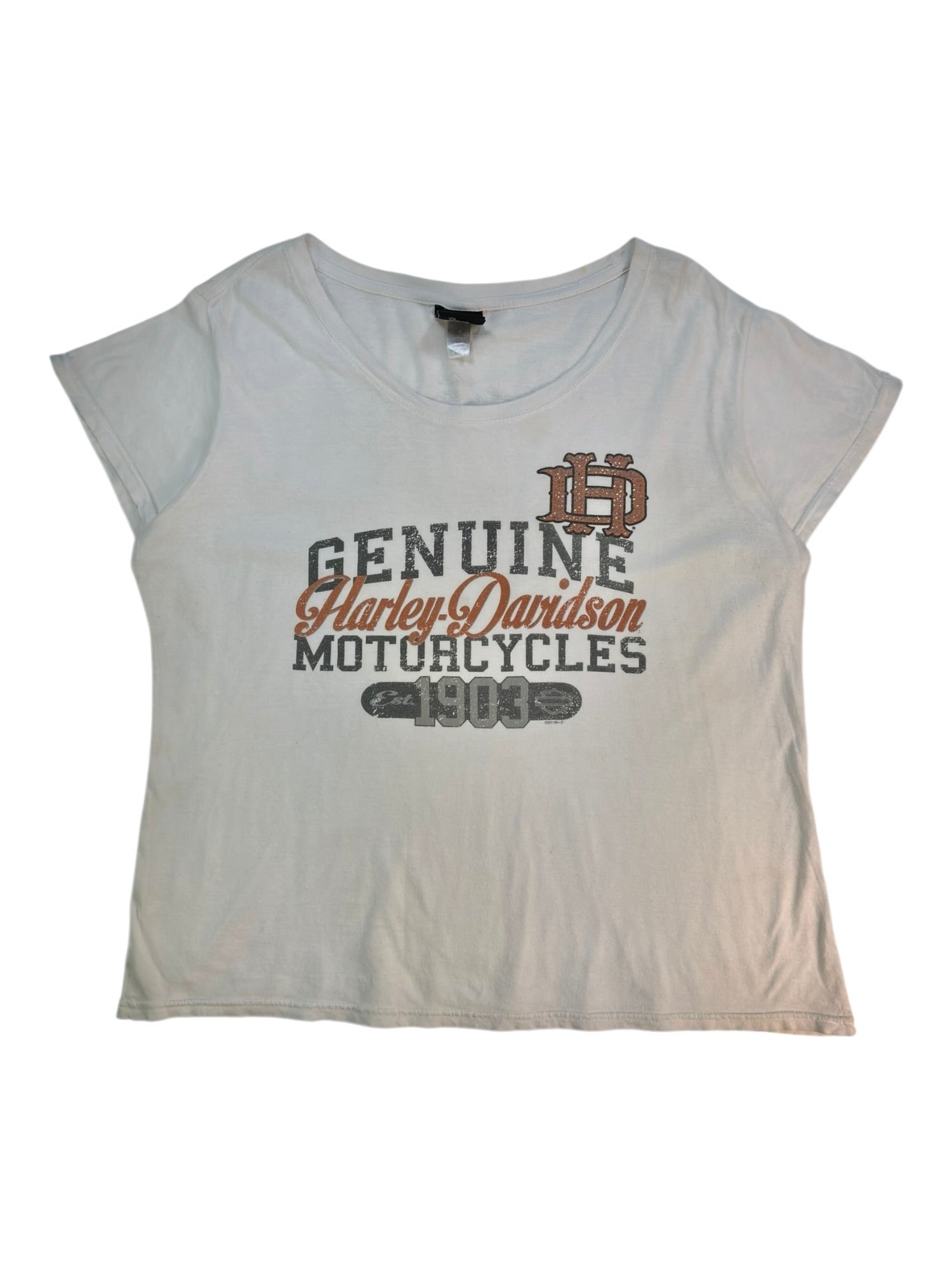 (XL) Ted’s Embellished Harley Davidson Tee
