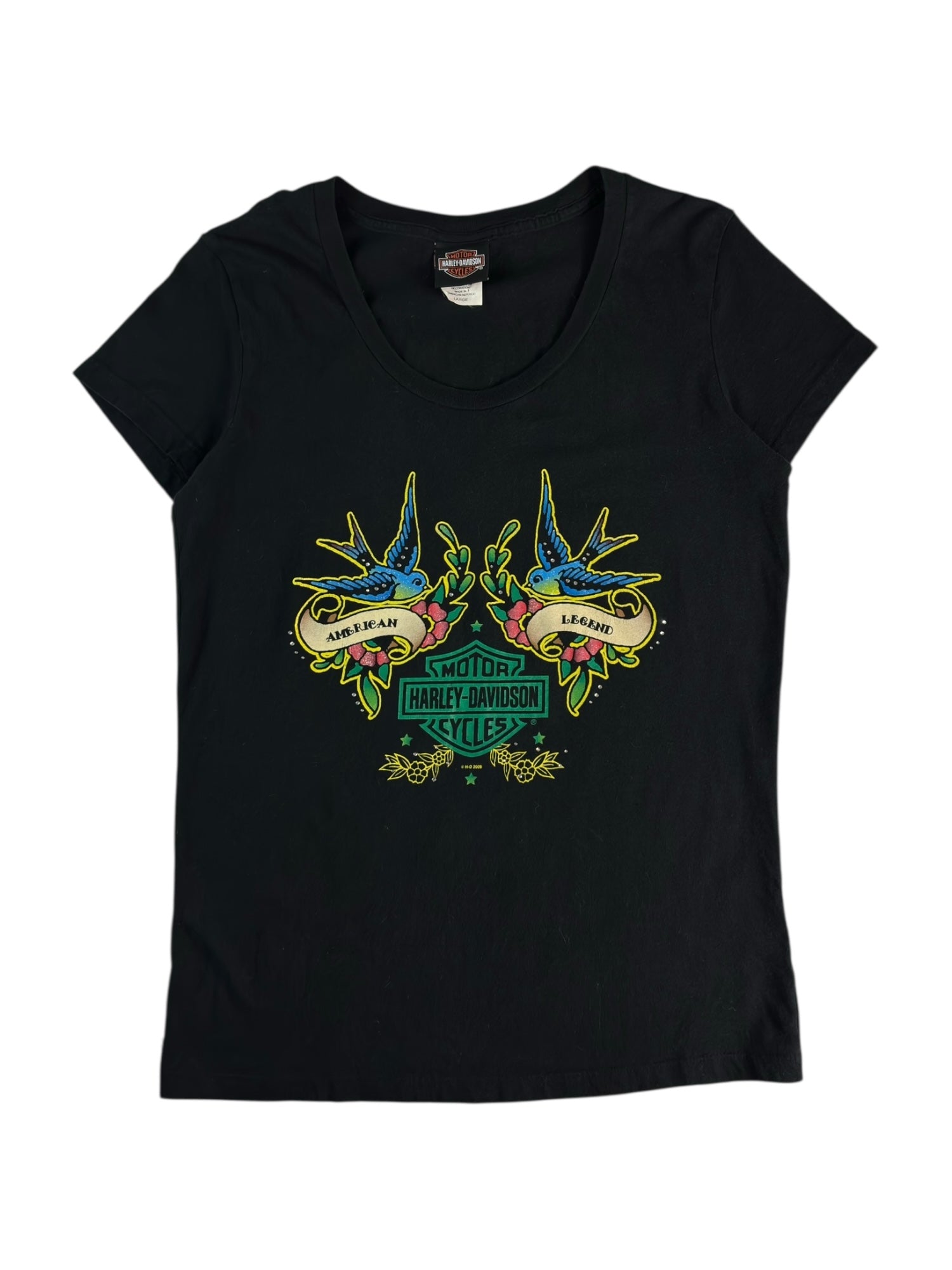 (L) Jamaica Harley Davidson Tee