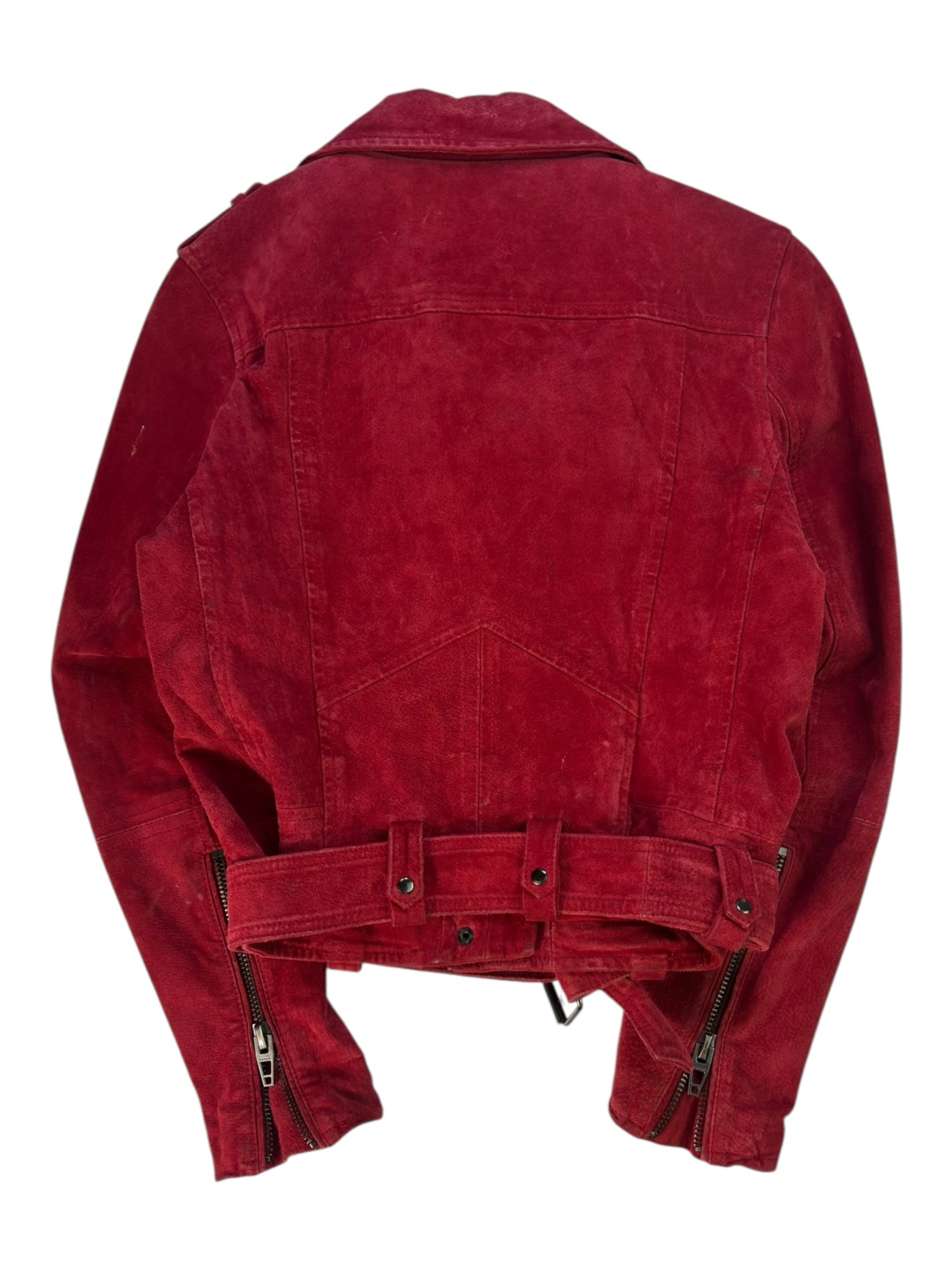 (S) BLANKNYC RED LEATHER JACKET
