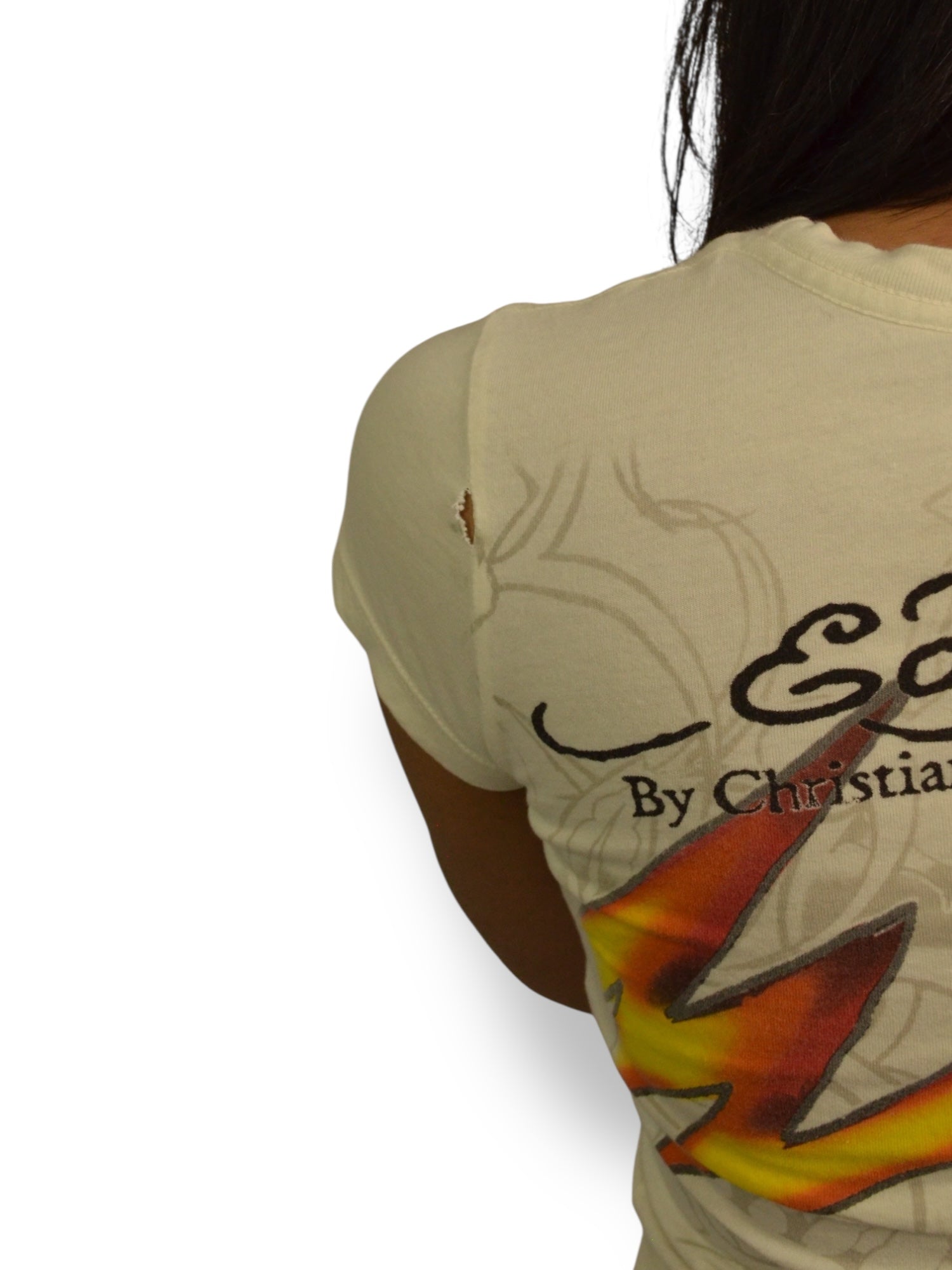 (XS) Ed Hardy Graphic Baby Tee