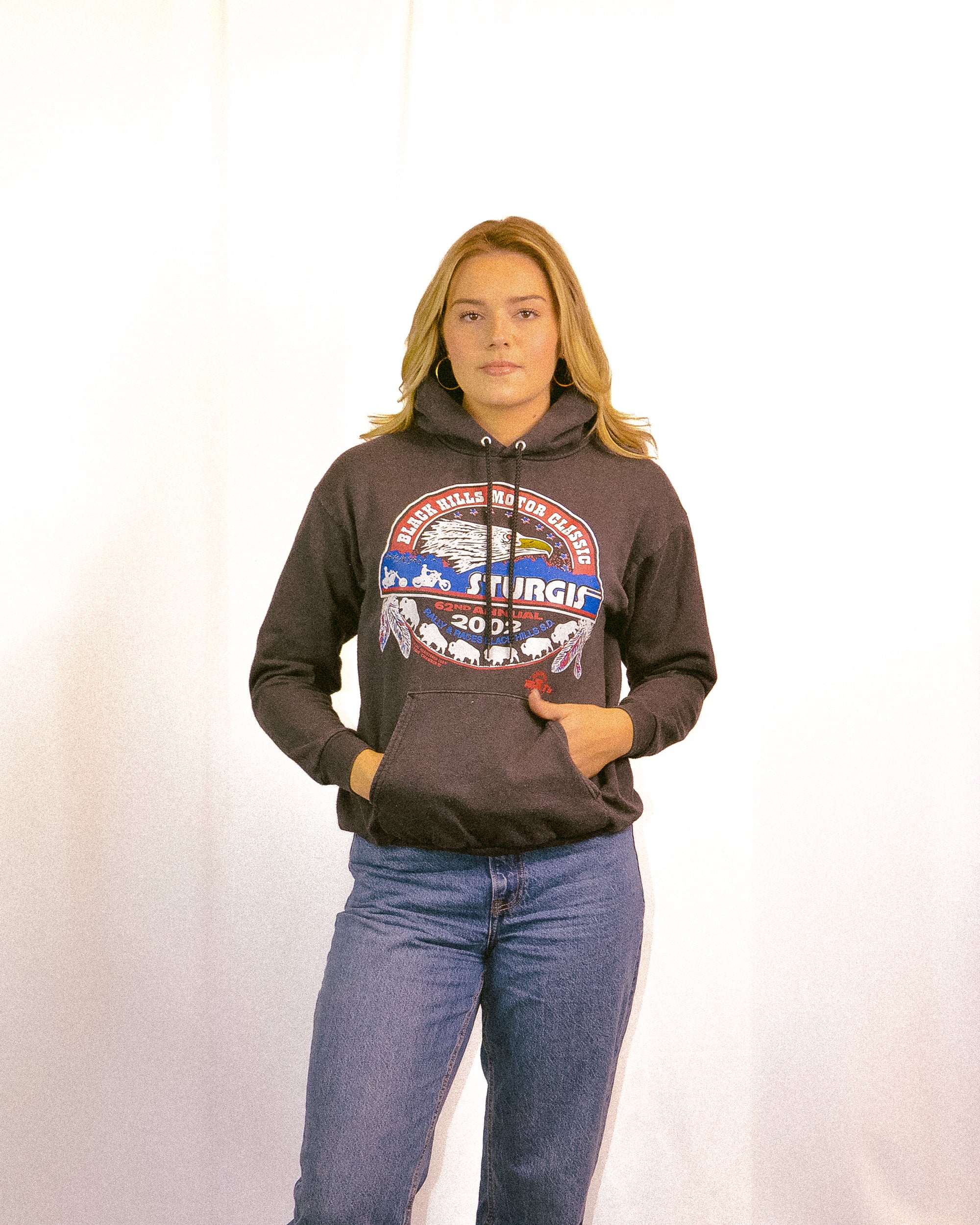 (M) 2002 Sturgis Black Hills Rally Hoodie