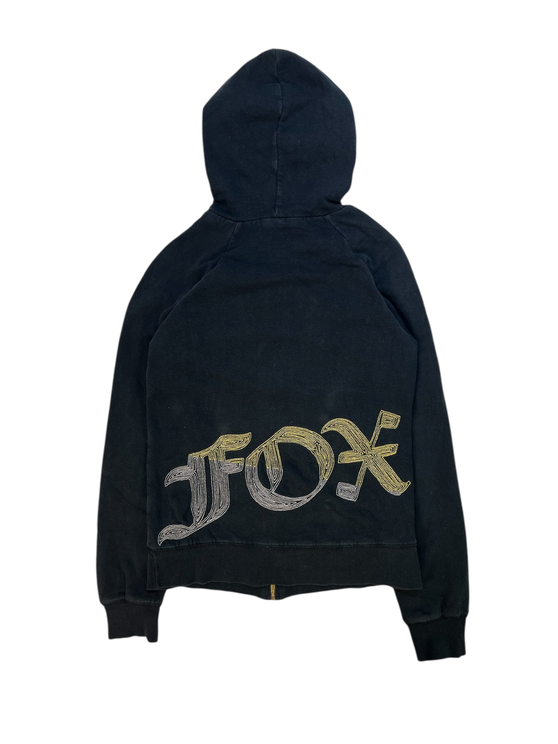 (S) FOX Racing Embroidered Zip-up Hoodie