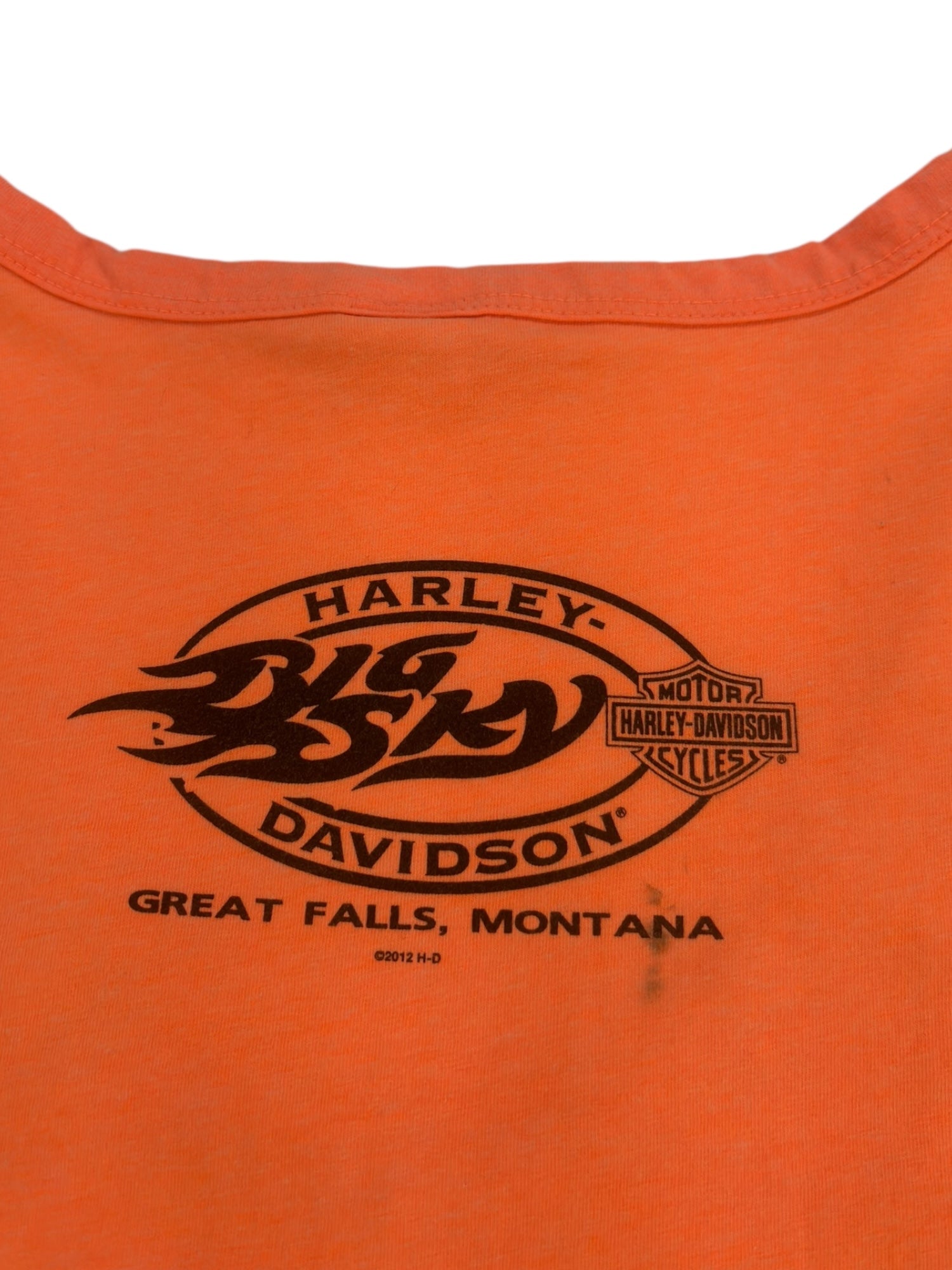(L) Montana Embellished Burnout Style Harley Davidson Tee