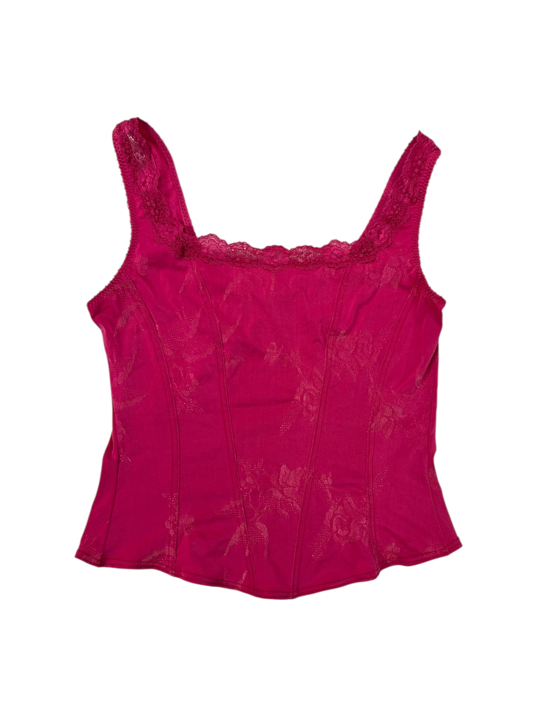 (M) Arianne Vintage Pink Bustier Top