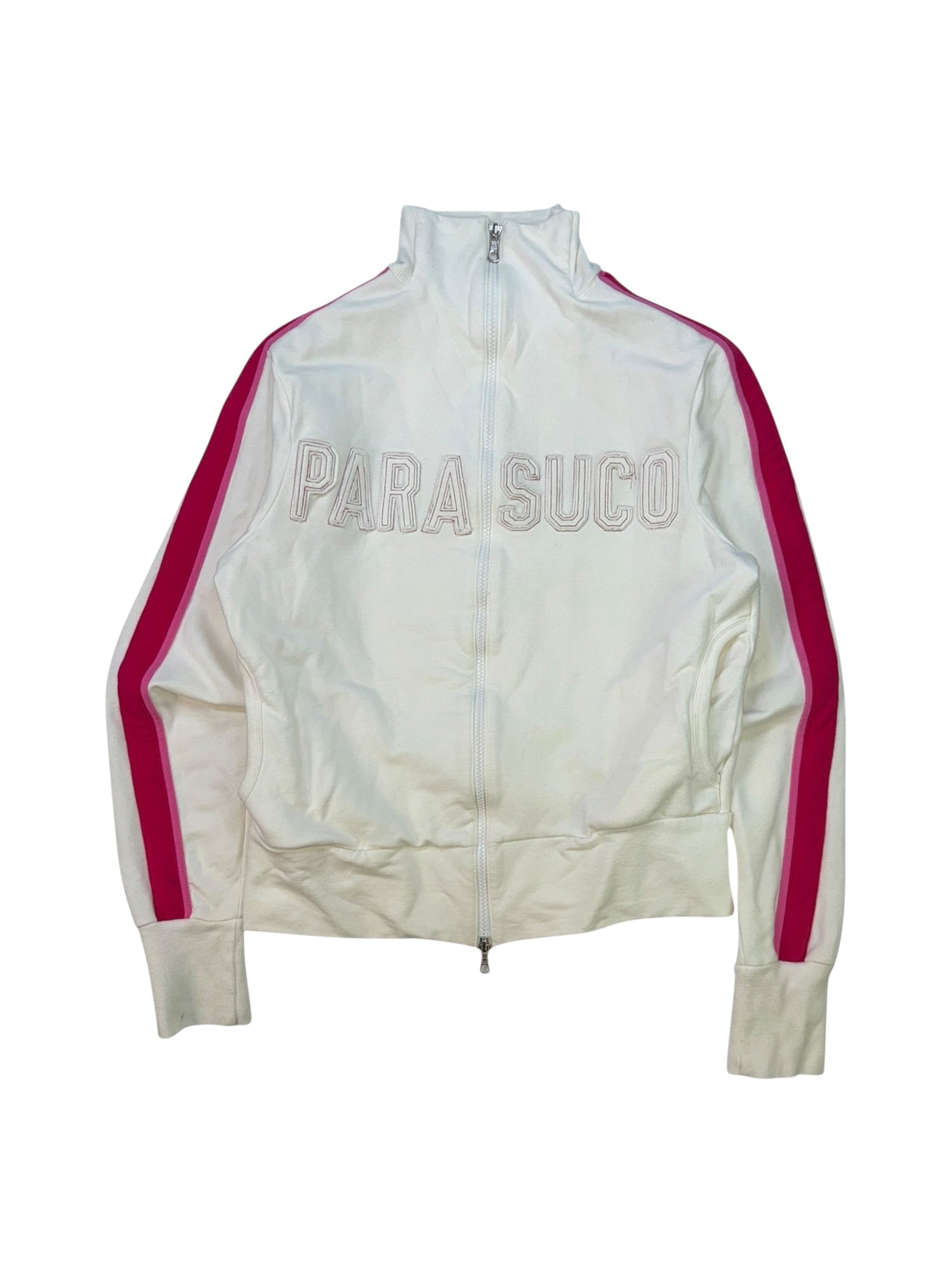 (S) White Parasuco Zip-up Sweater
