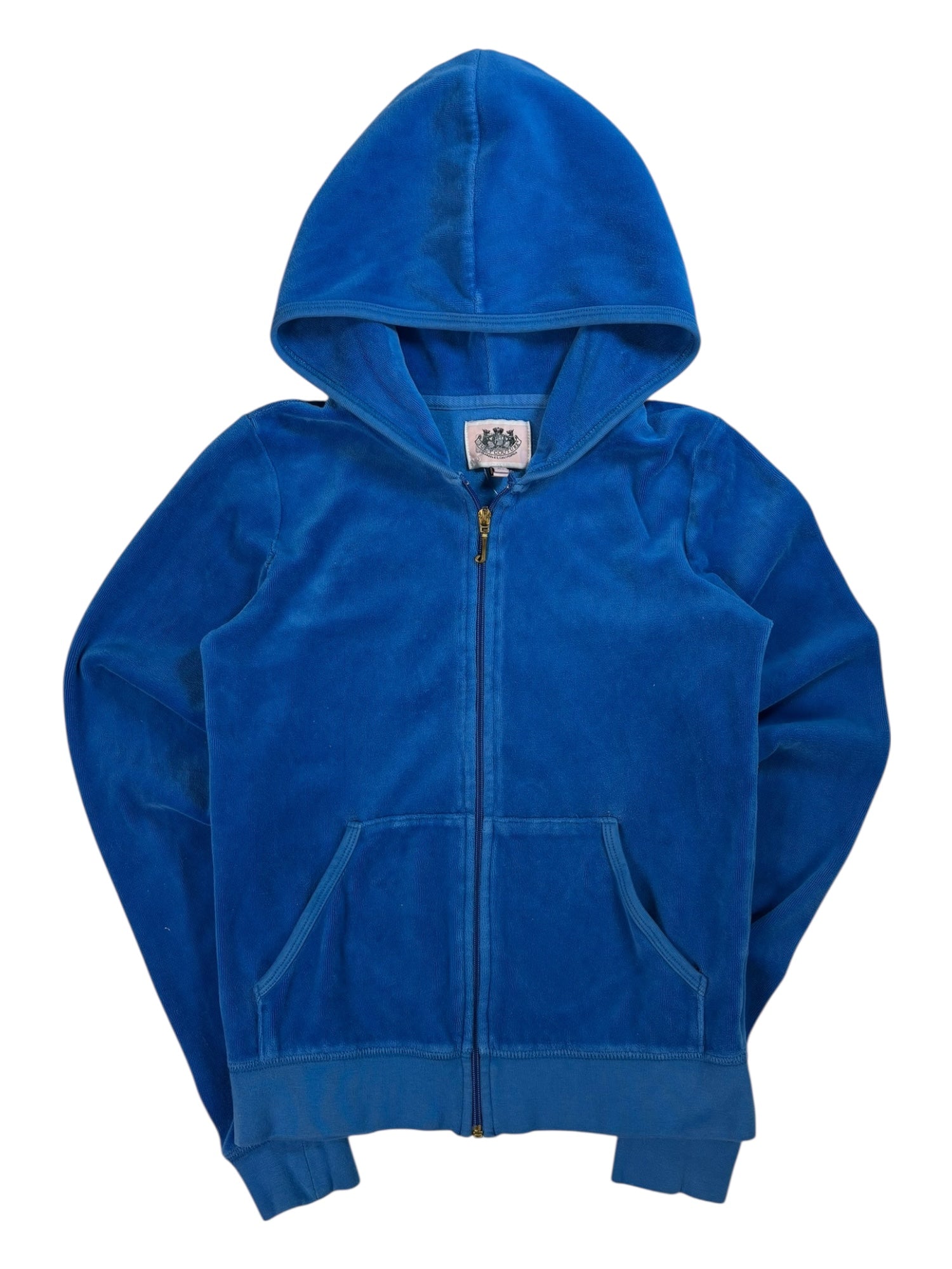 (S) Royal Blue Juicy Couture Velour Zip-up Hoodie