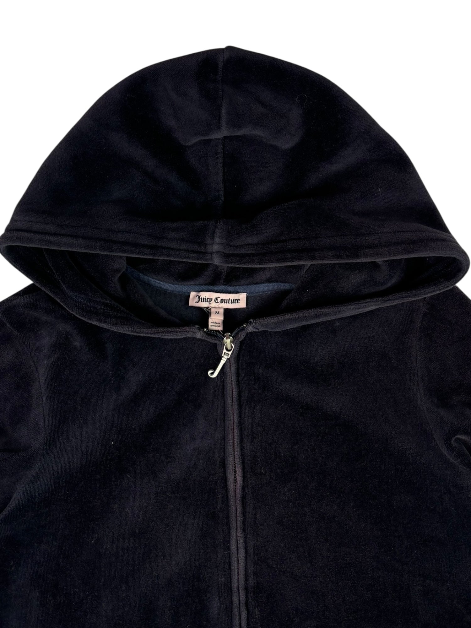 (S) Midnight Navy Embellished Juicy Couture Zip-up Hoodie