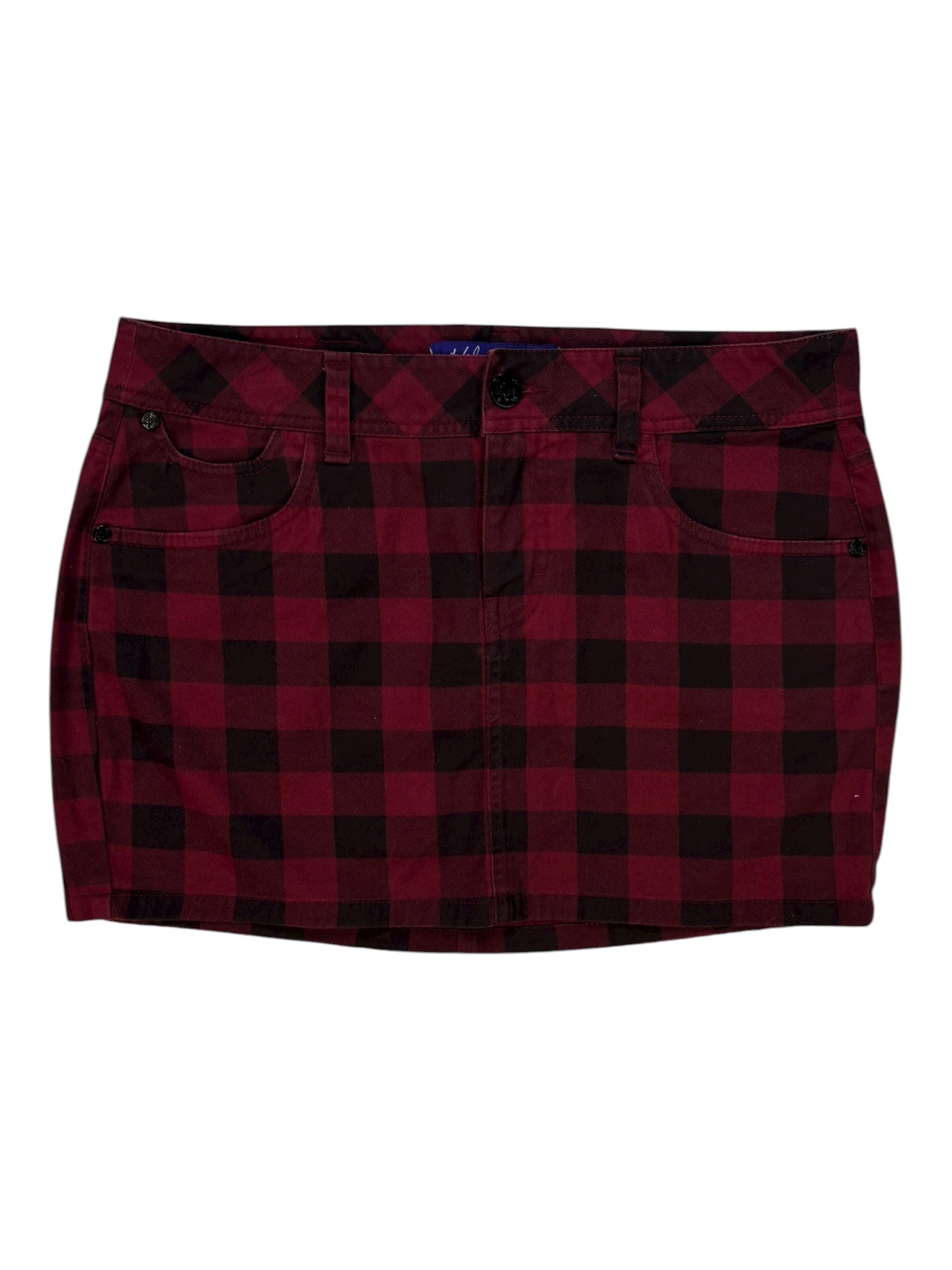 (32) Miley Cyrus X Max Azria Plaid Mini Skirt