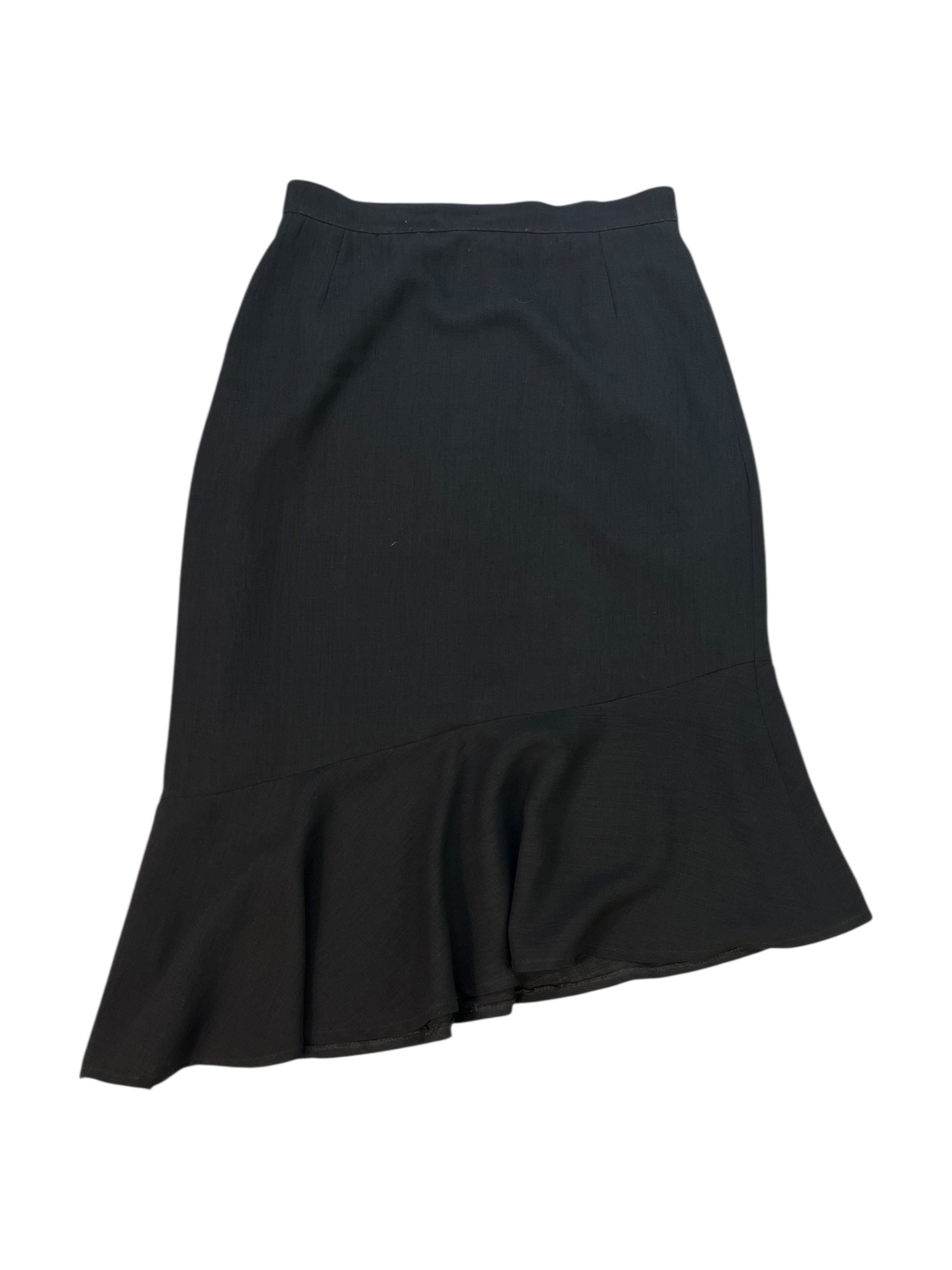 (M) Vintage Black Flowy Skirt