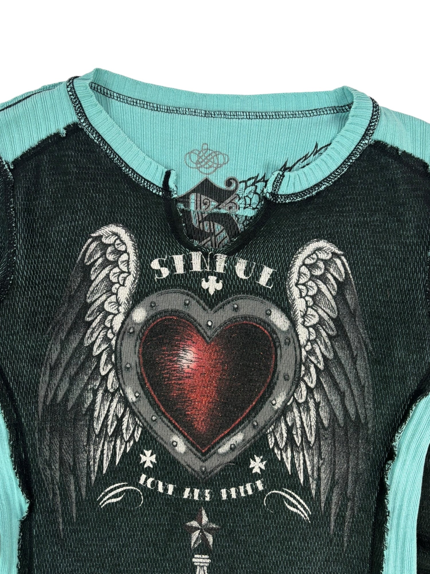 (S) Sinful Angel Heart Longsleeve Tee