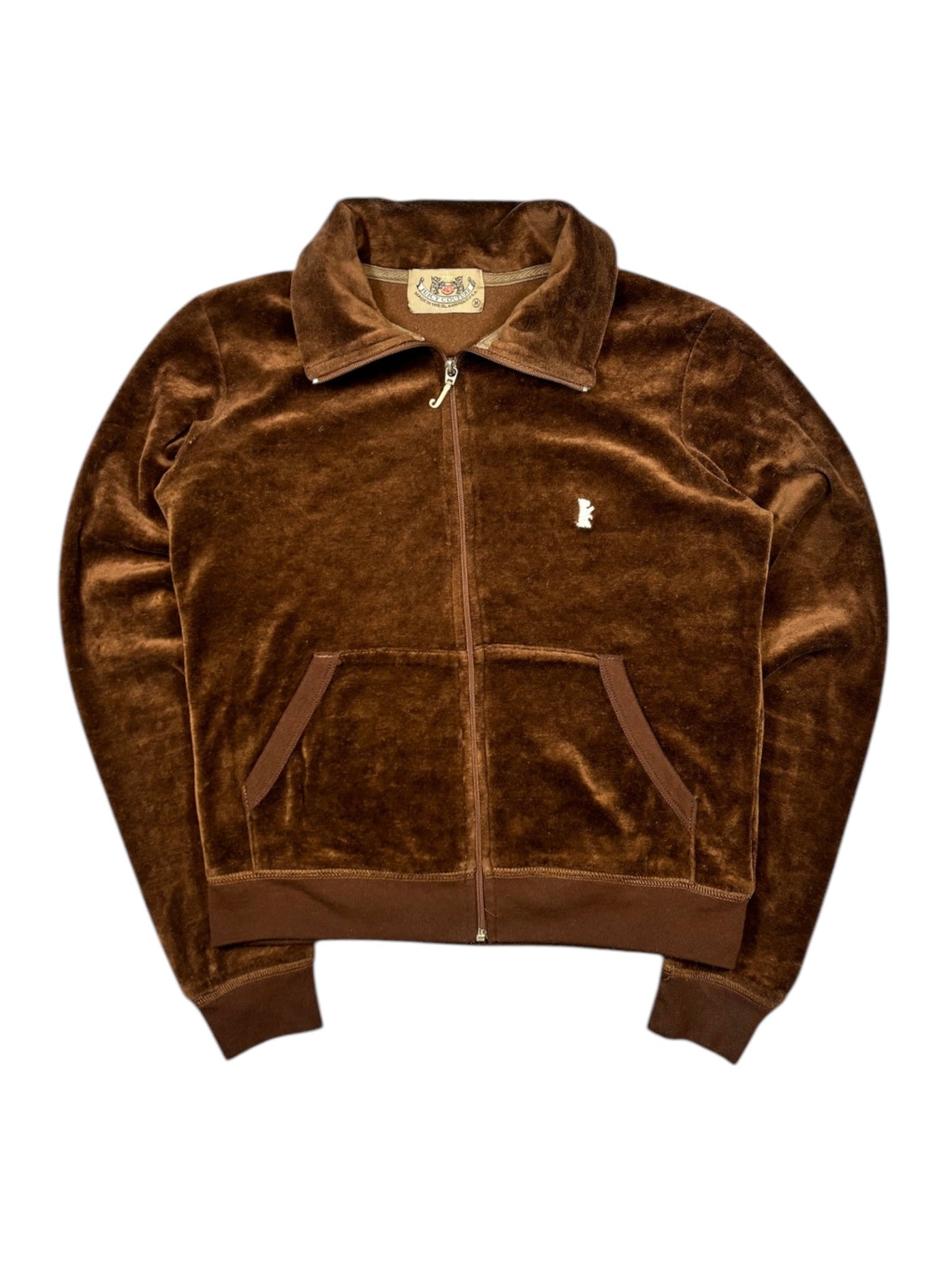 (S) Brown Juicy Couture Collared Sweater