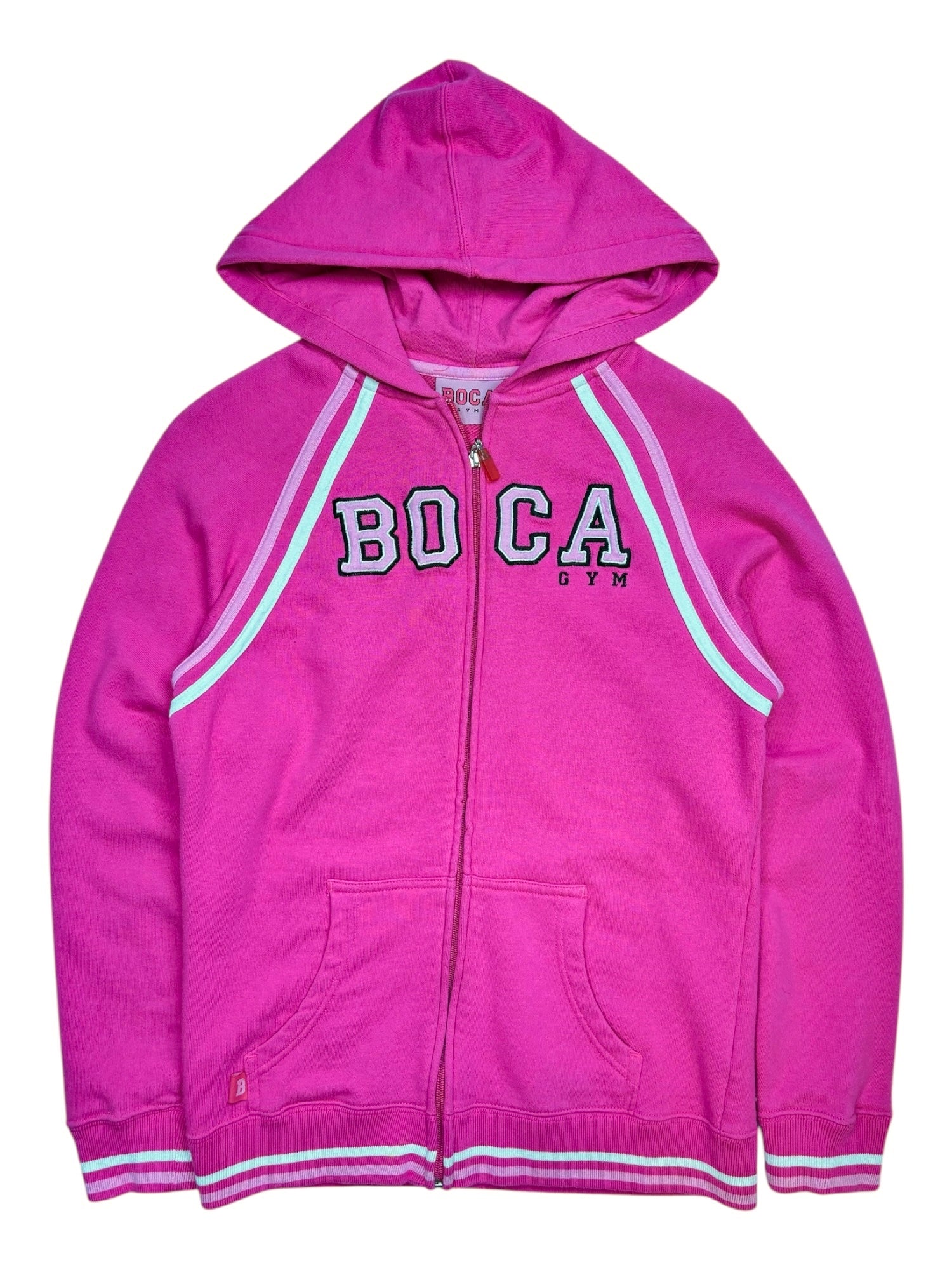 (S) Boca Gym Pink Zip Up