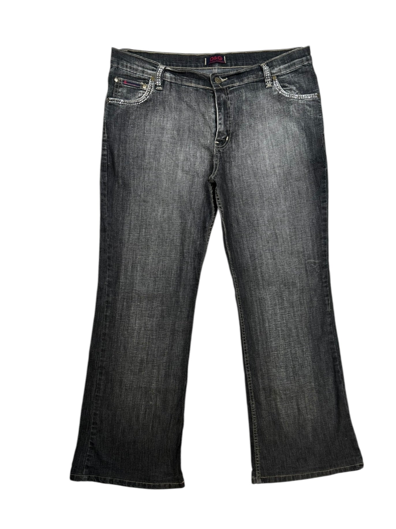 (35) Dolce and Gabbana Embellished Denim