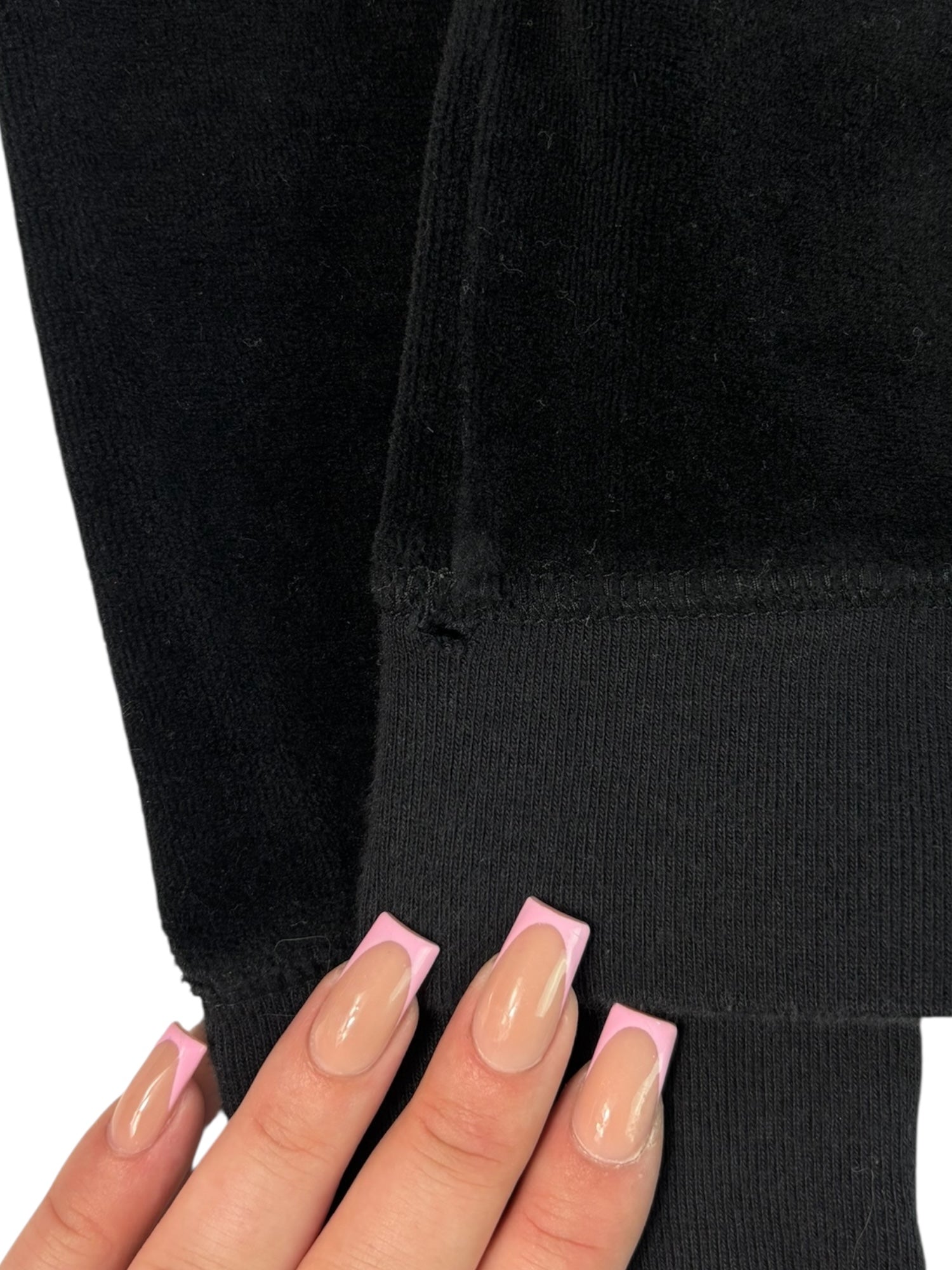(L) Black and Gold Printed Juicy Couture Zip Up