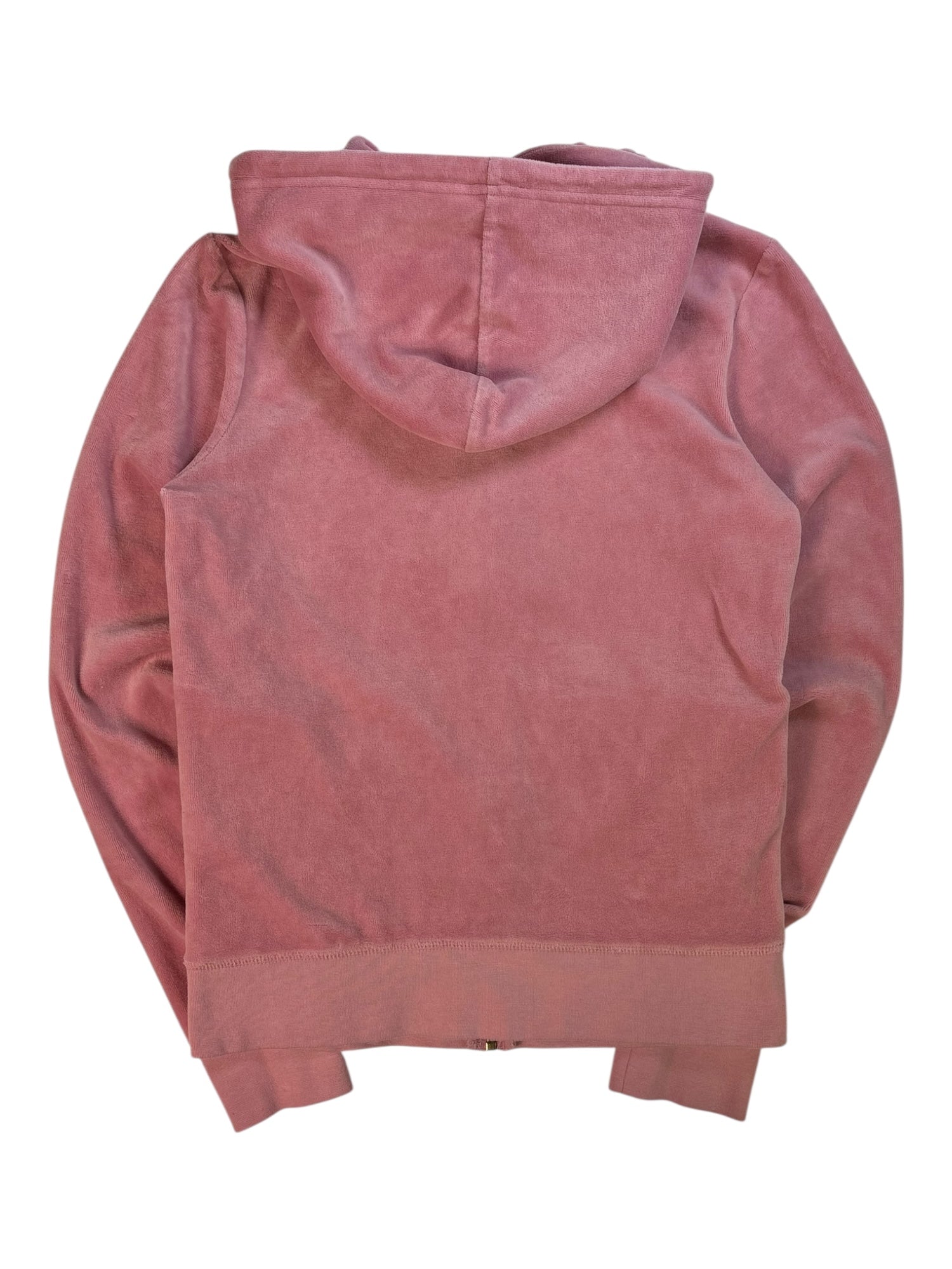 (S) Baby Pink Juicy Couture Velour Zip Up Hoodie