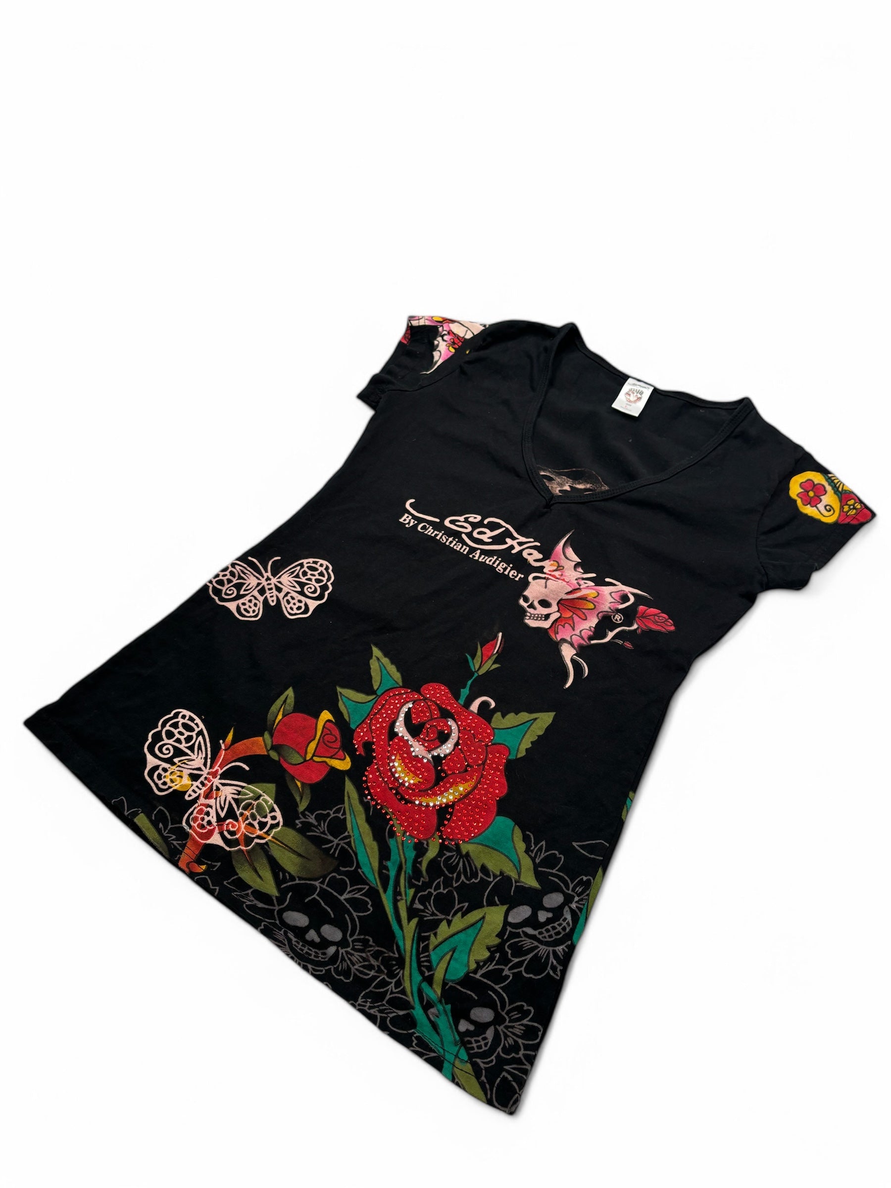 (S) Ed Hardy Women’s Tee Black Large