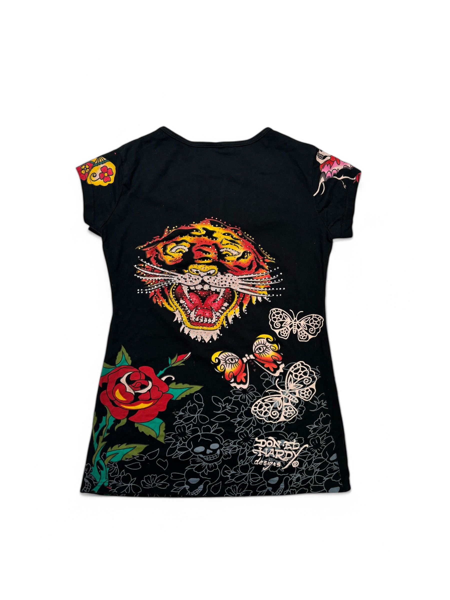 (S) Ed Hardy Women’s Tee Black Large