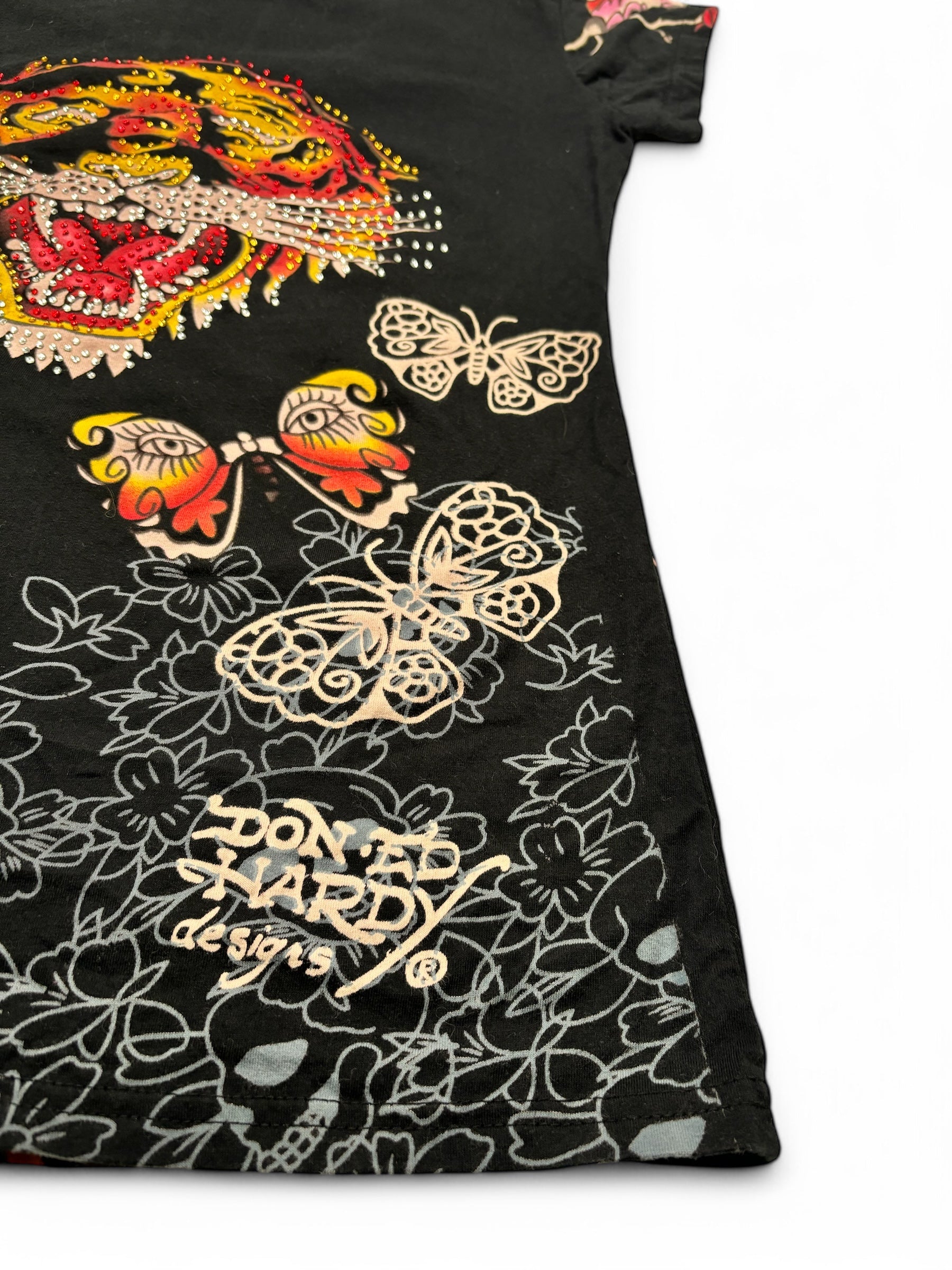 (S) Ed Hardy Women’s Tee Black Large