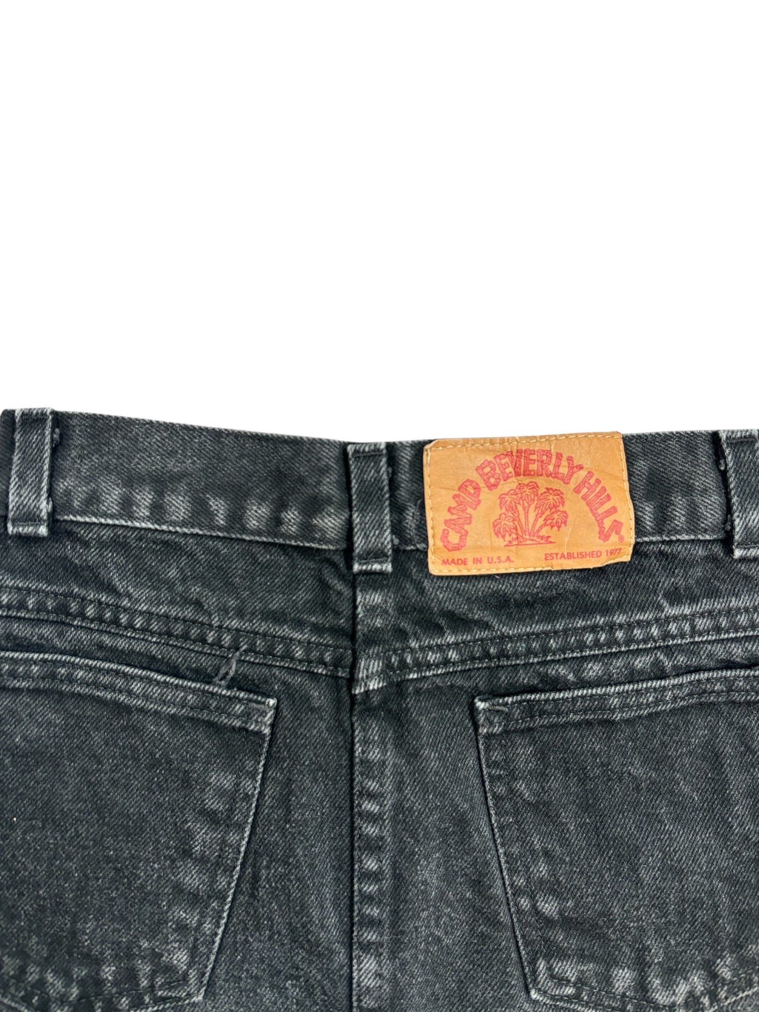 (23) Camp Beverly Hills Mini Jean Skirt