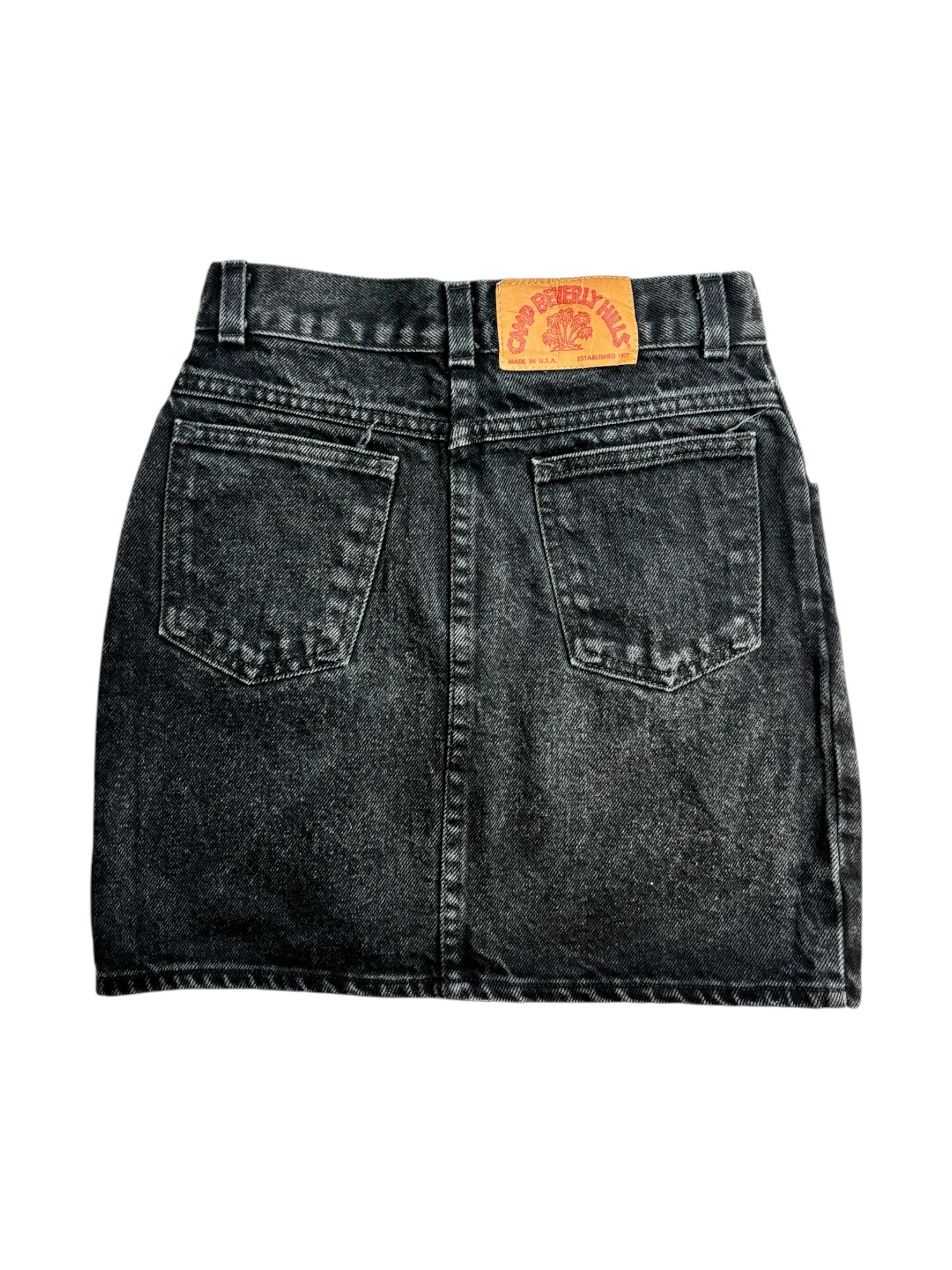 (23) Camp Beverly Hills Mini Jean Skirt