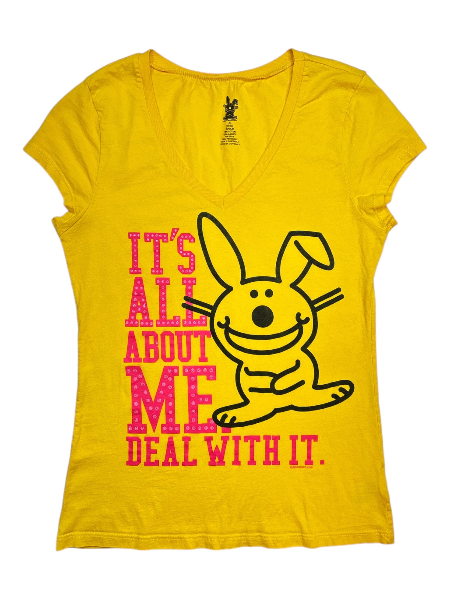 (M) It's Happy Bunny "It’s All About Me" V-neck