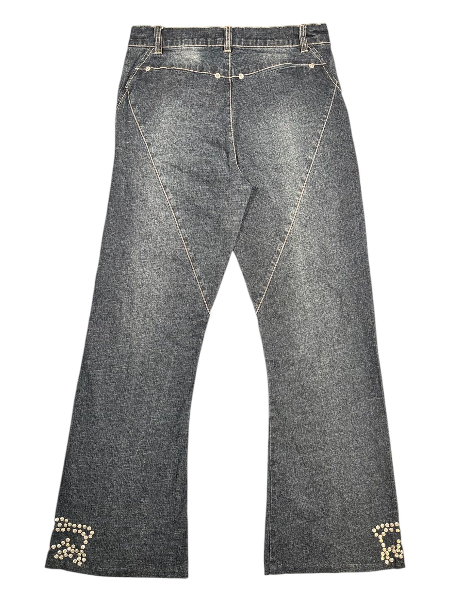 (28) Parasuco Embellished Logo Jeans