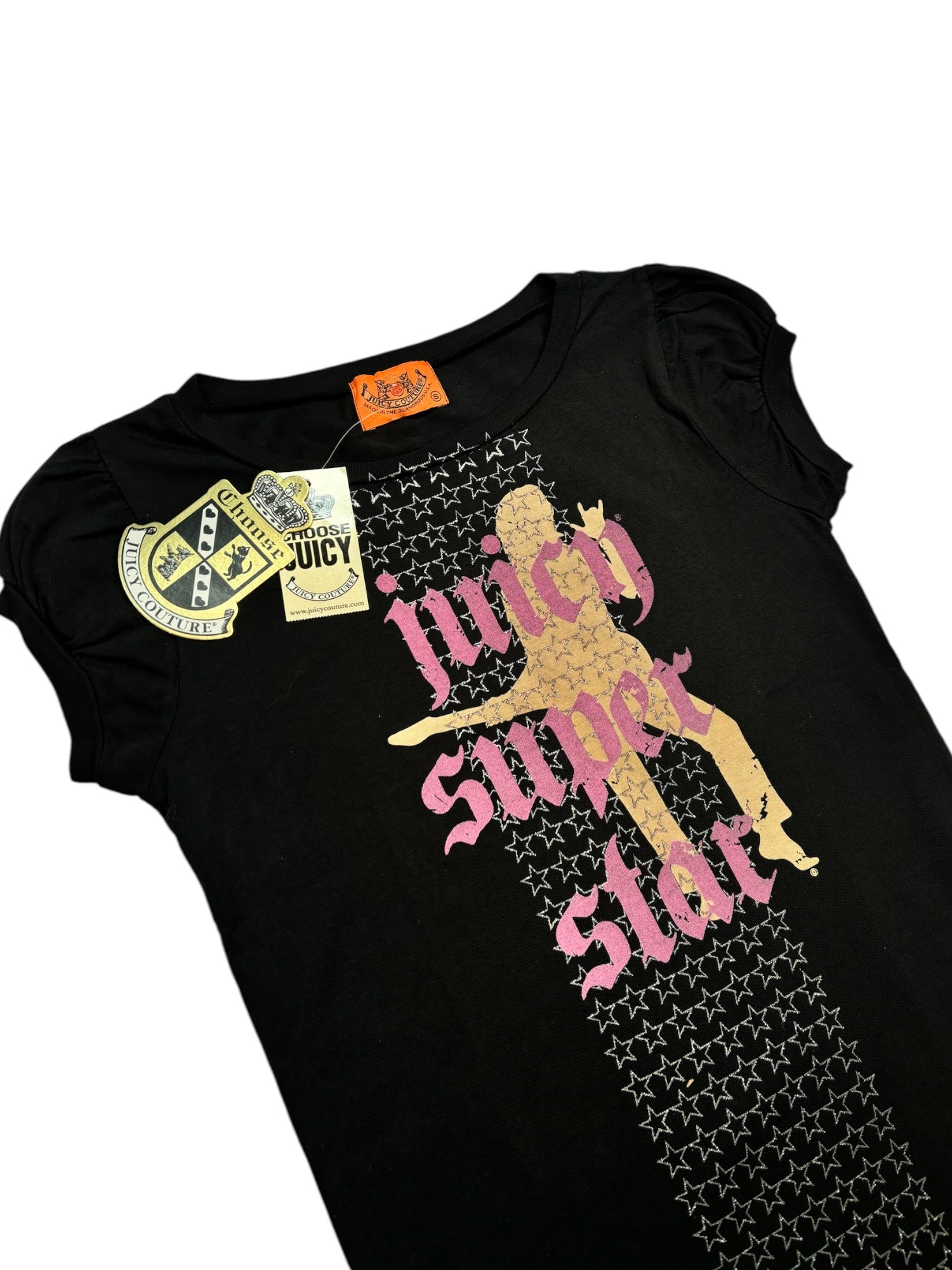 (S) Juicy Super Star Tee Black
