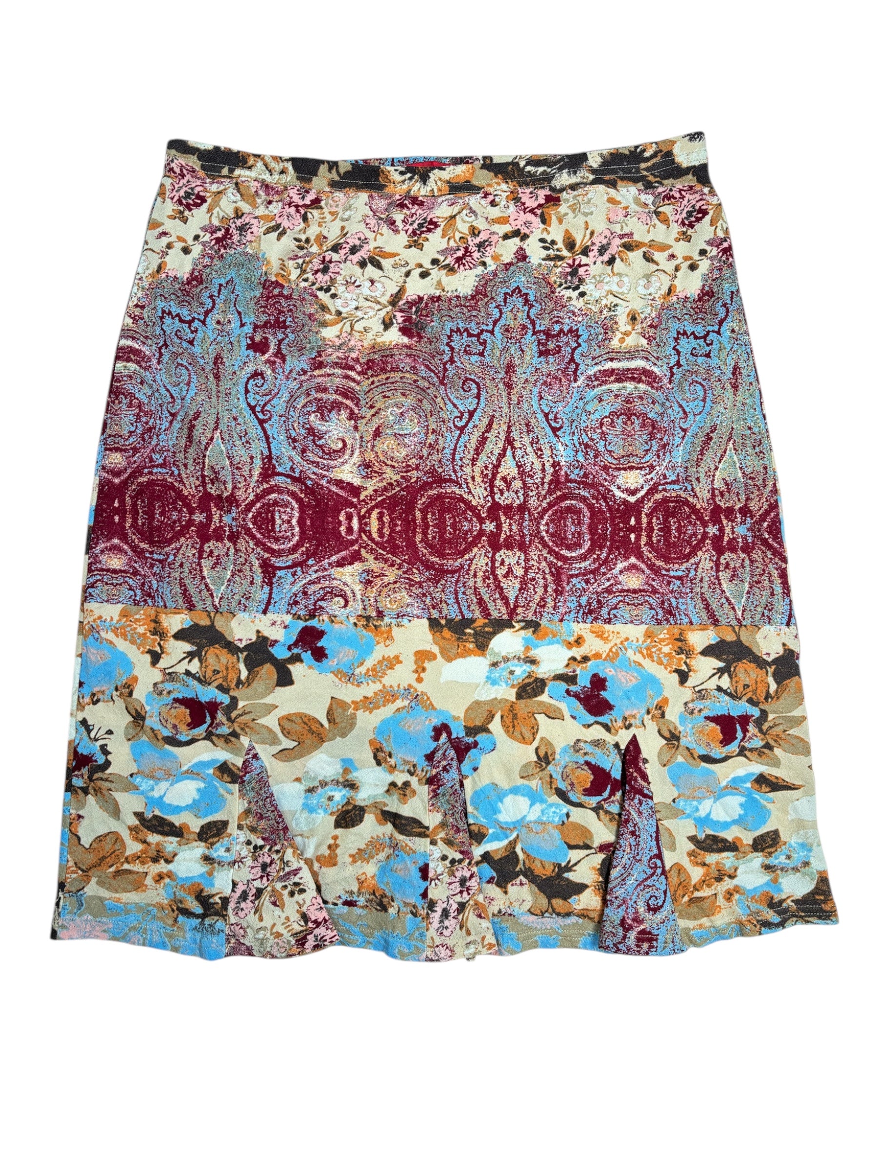 (31) Panache Patterned Midi Skirt