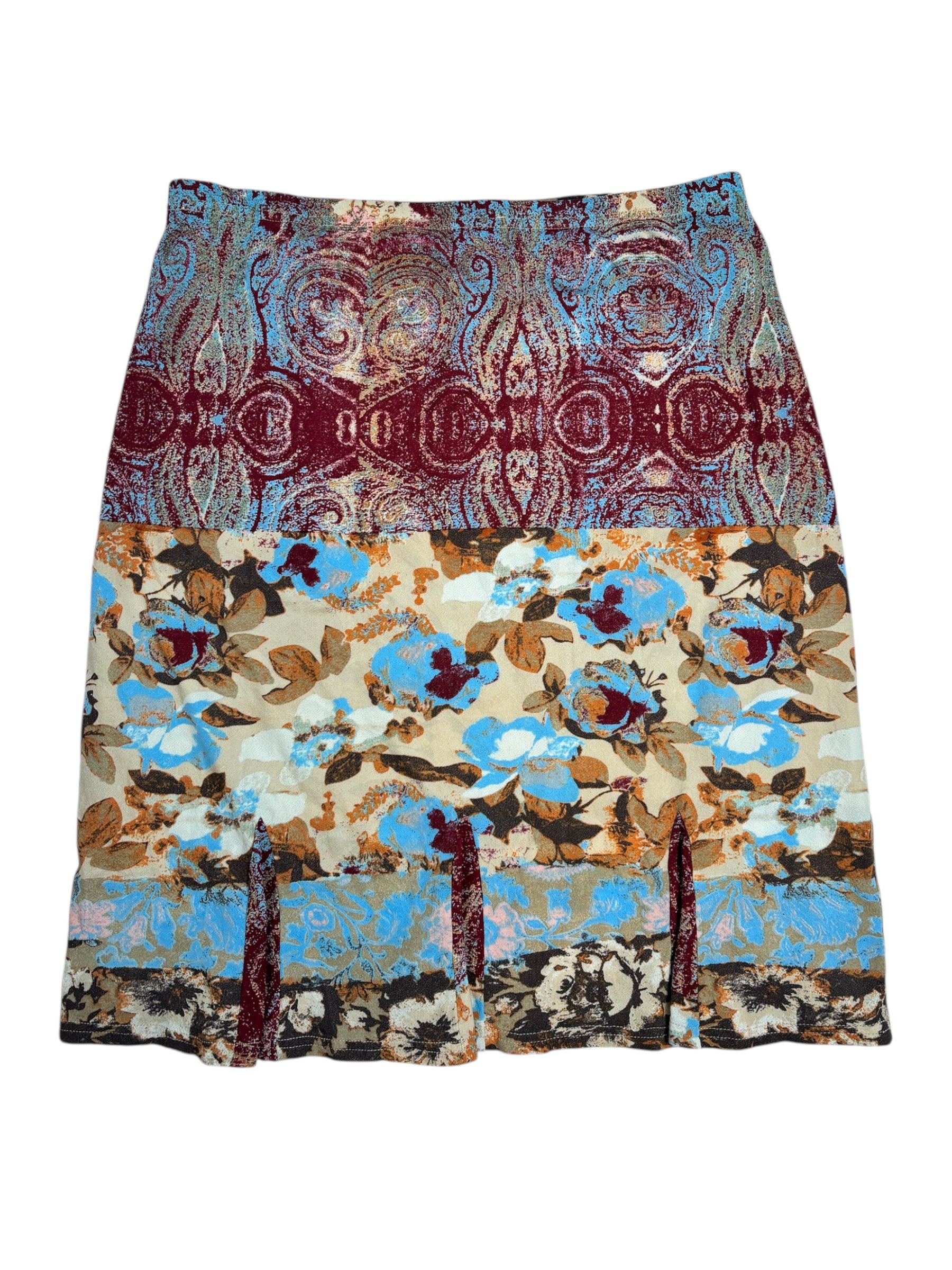 (31) Panache Patterned Midi Skirt