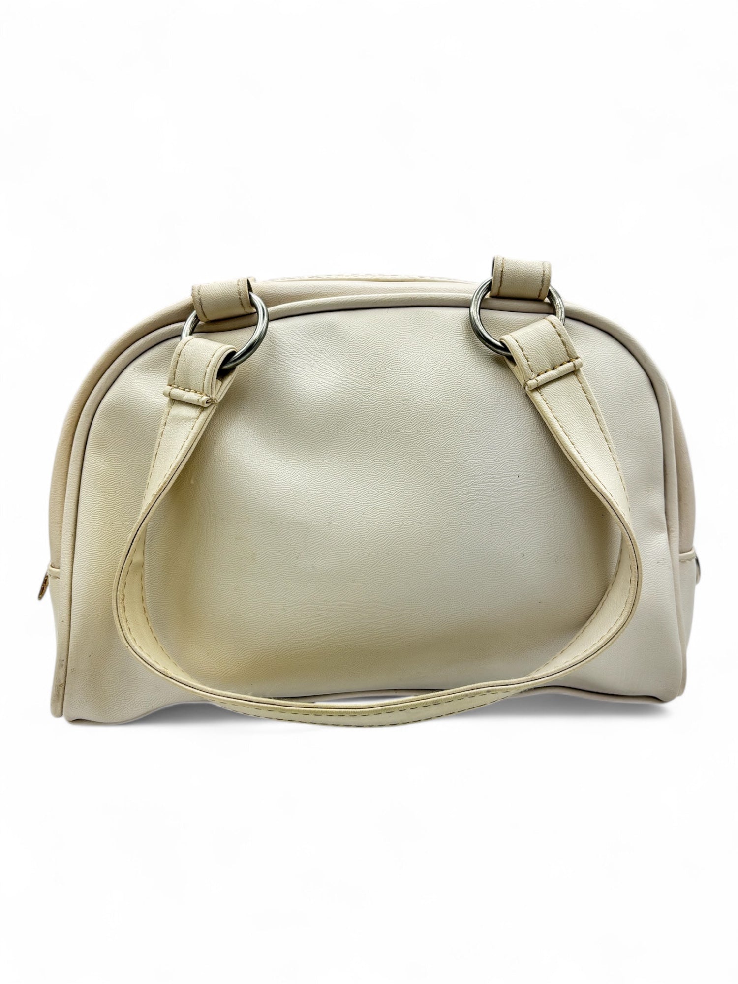 (O/S) Playboy White and Pink Mini Bowler Bag