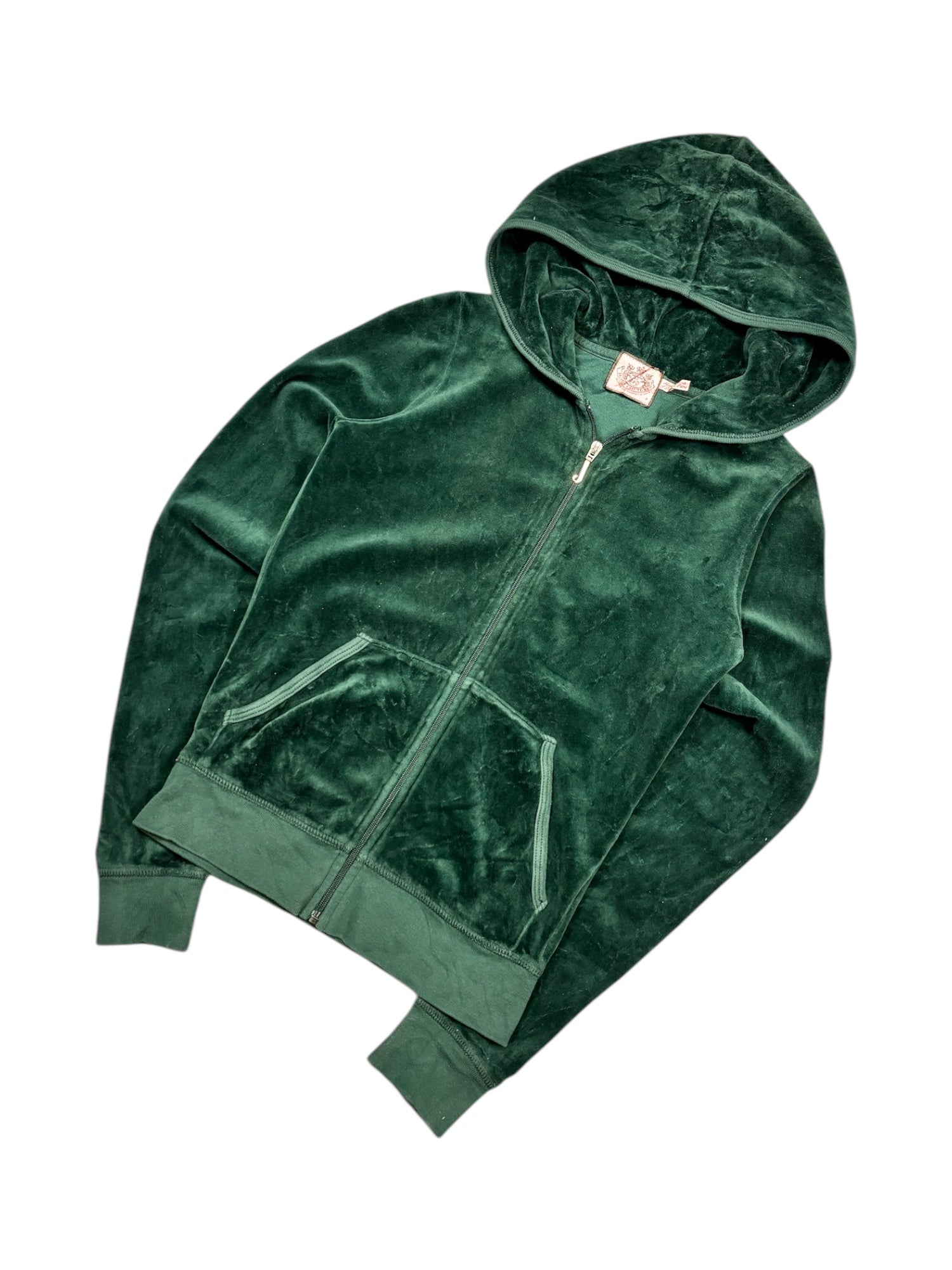(S) Dark Green Juicy Couture Velour Sweater
