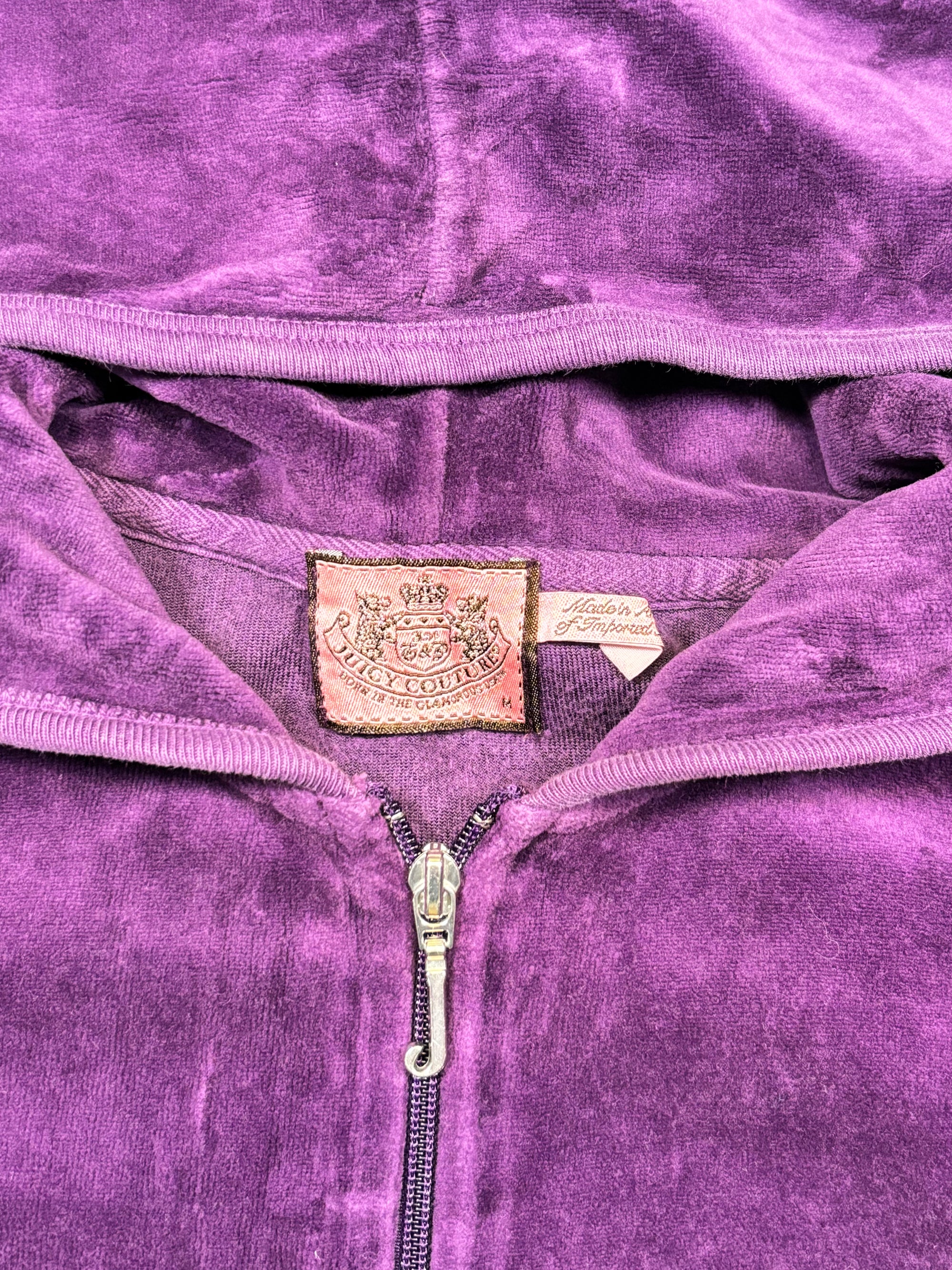 (M) Purple Juicy Couture Velour Sweater