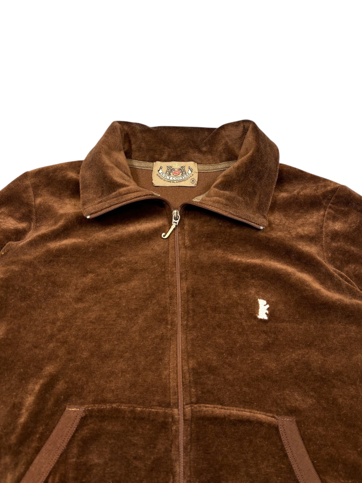 (S) Brown Juicy Couture Collared Sweater