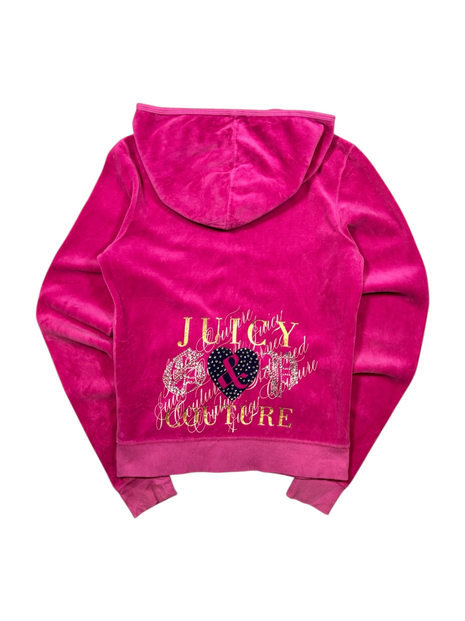 (S) Pink Hooded Juicy Couture Sweater