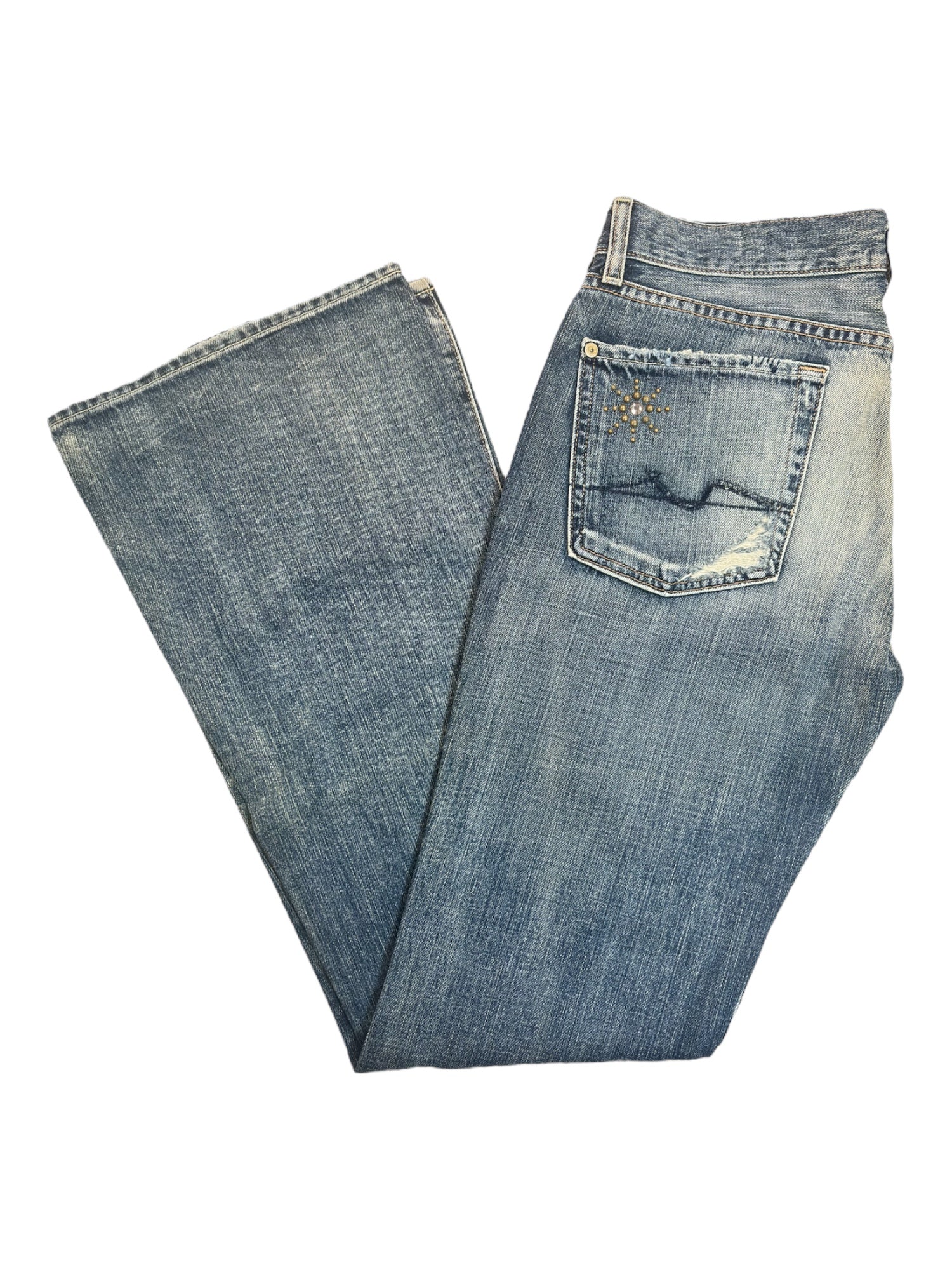 (29) 7 For All Mankind Embellished Denim
