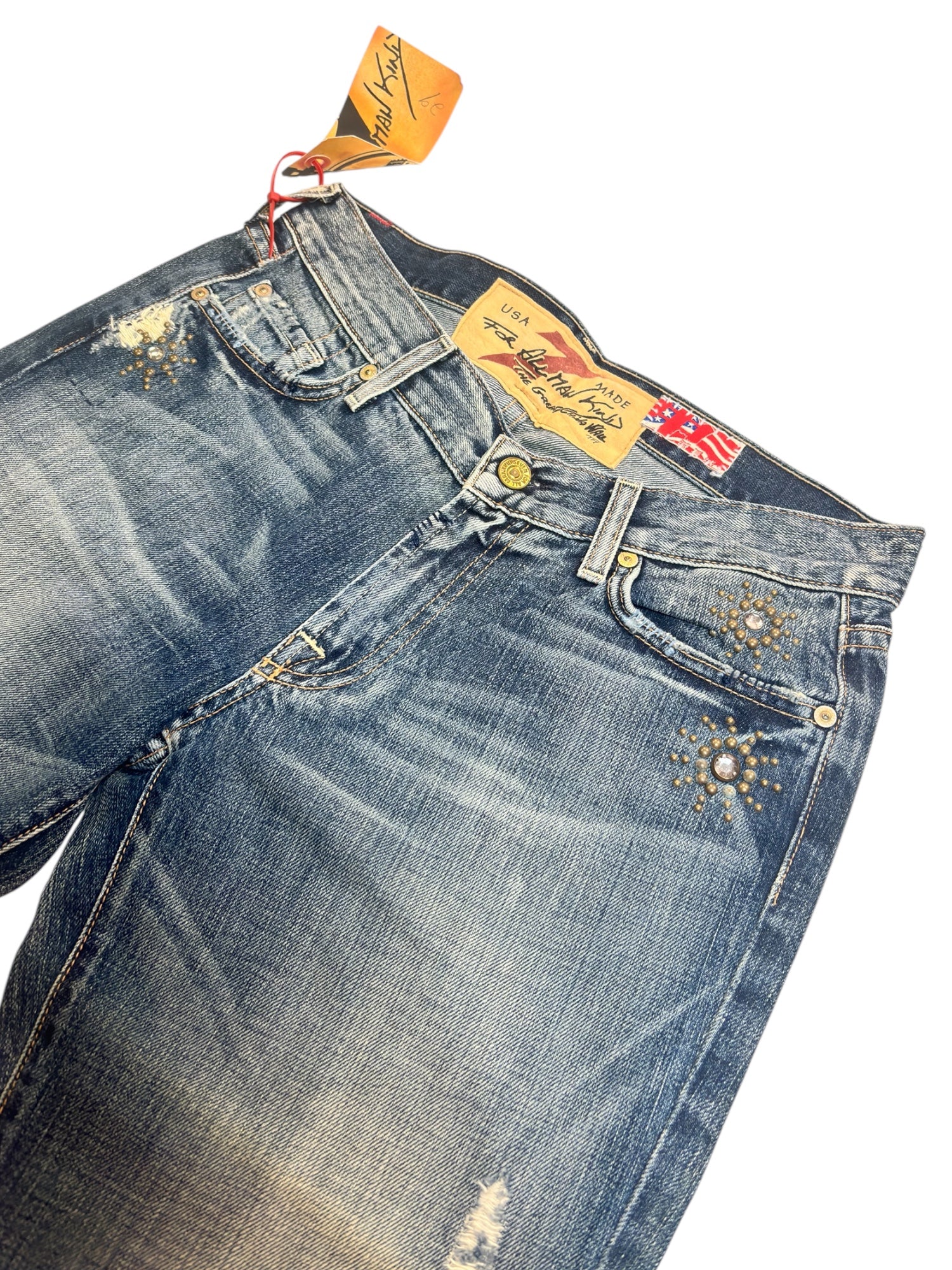 (29) 7 For All Mankind Embellished Denim
