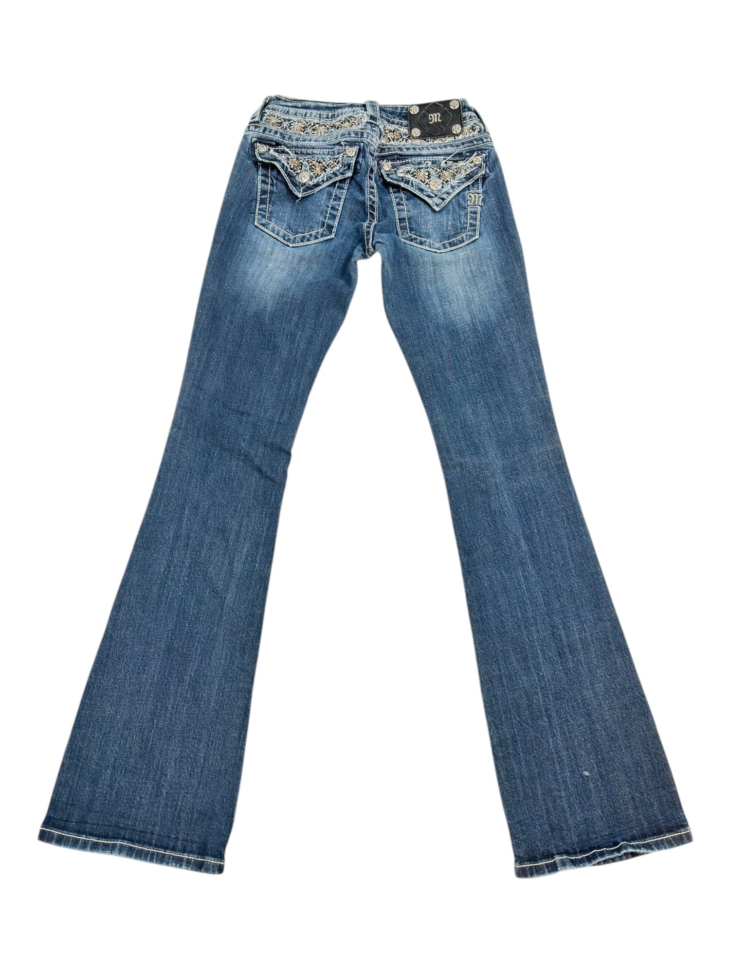 (26) Miss Me Boot-Cut Denim