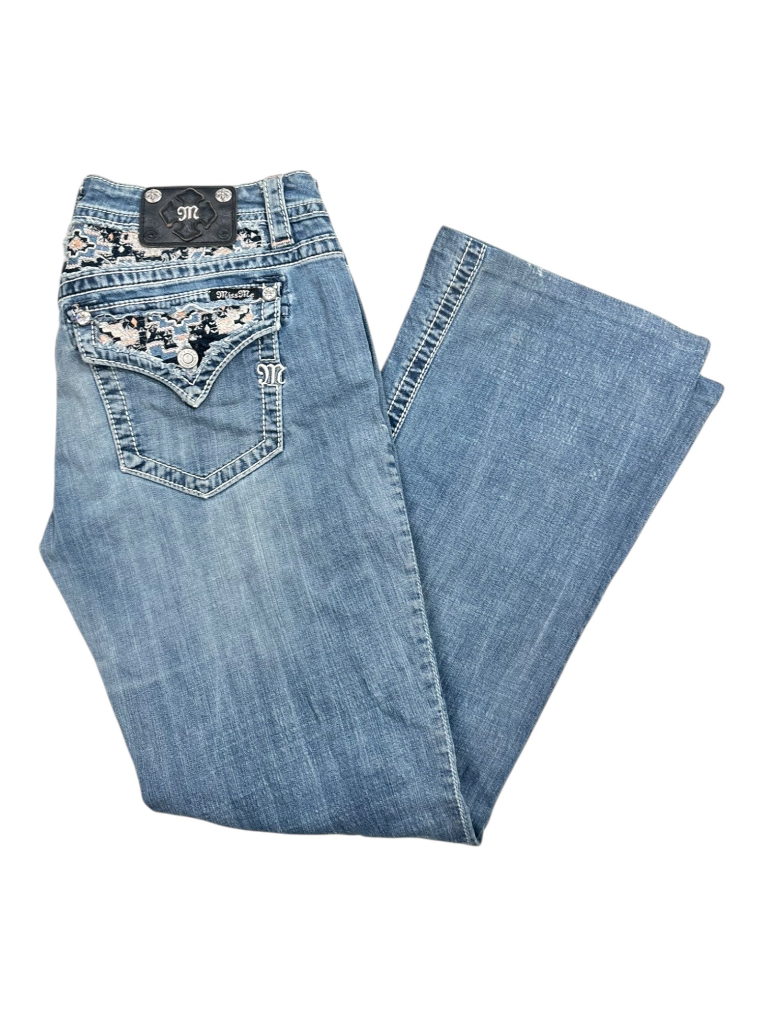 (32) Miss Me Signature Boot Denim