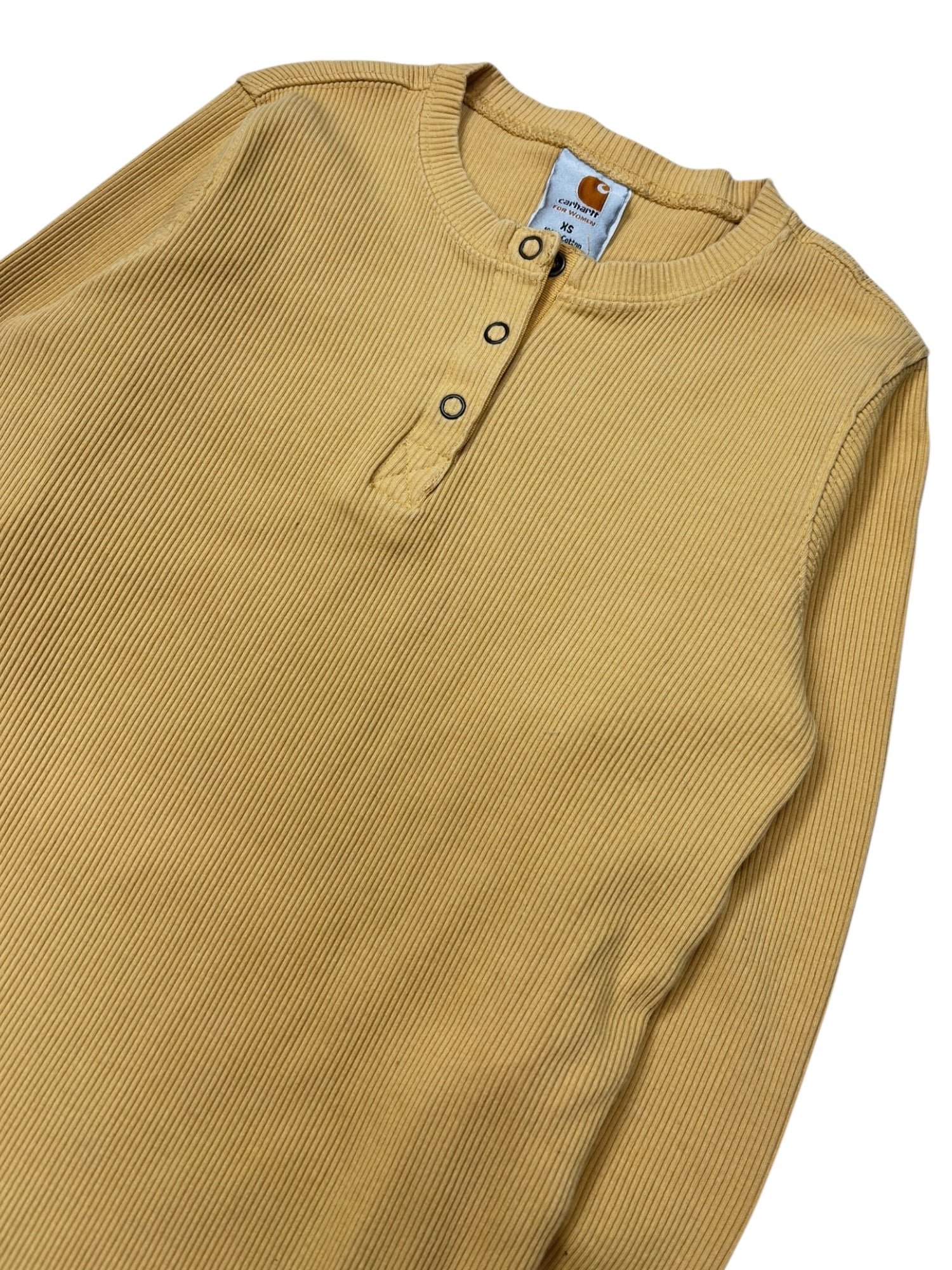 (XS) Yellow Carhartt Long Sleeve Tee