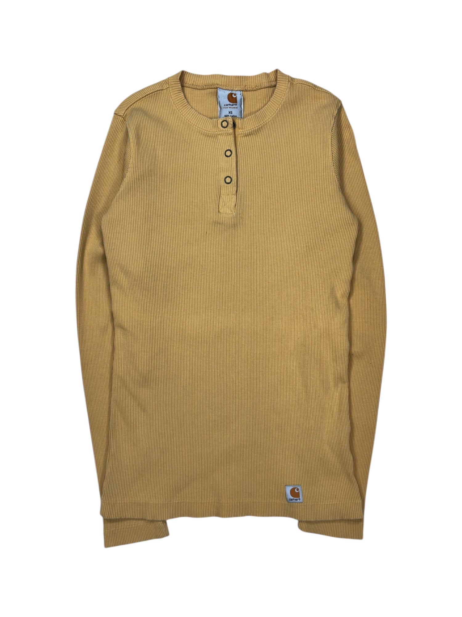 (XS) Yellow Carhartt Long Sleeve Tee