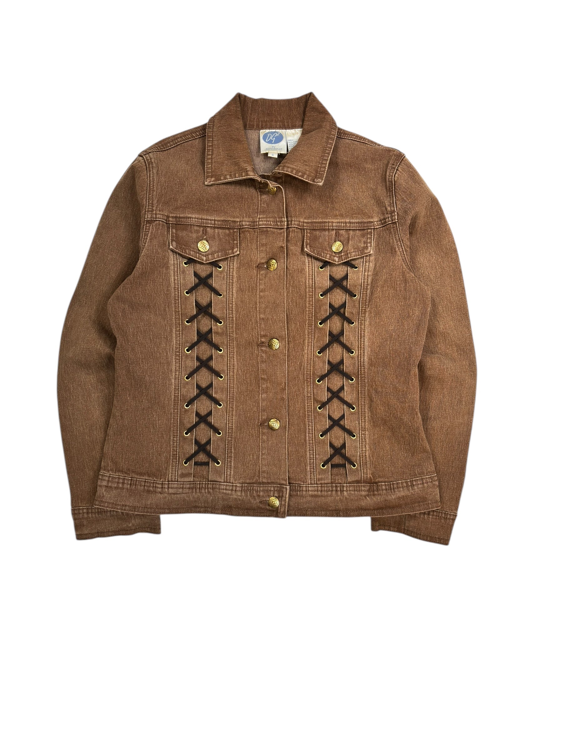 (S) Diane Gilman Brown Denim Jacket
