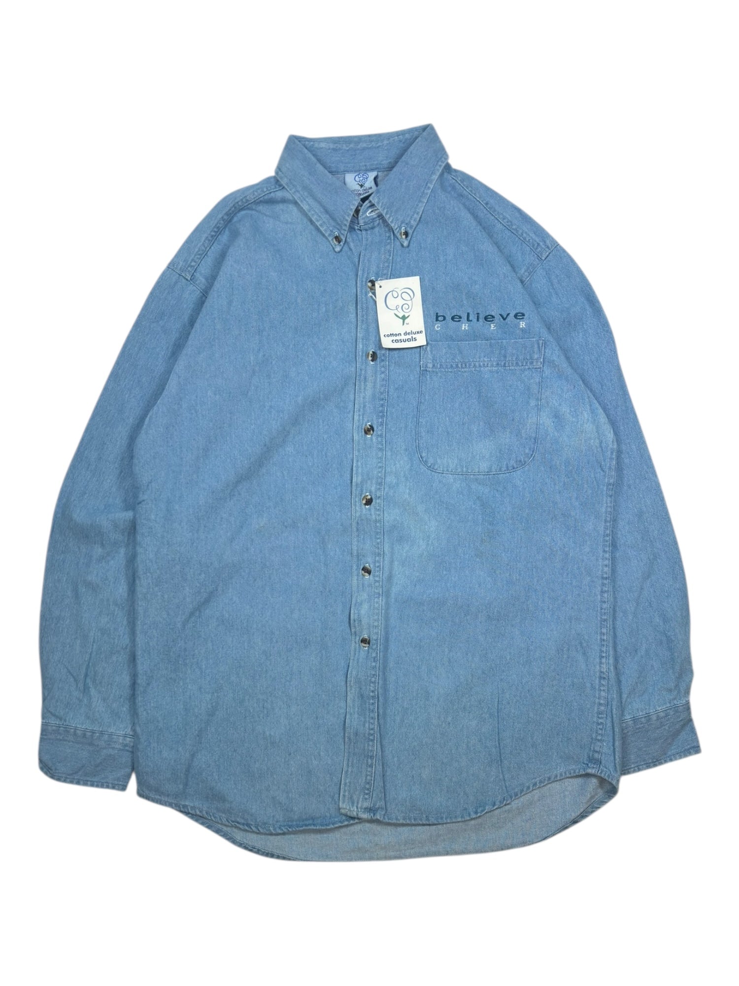(L) Cher Believe Tour Denim Button Up