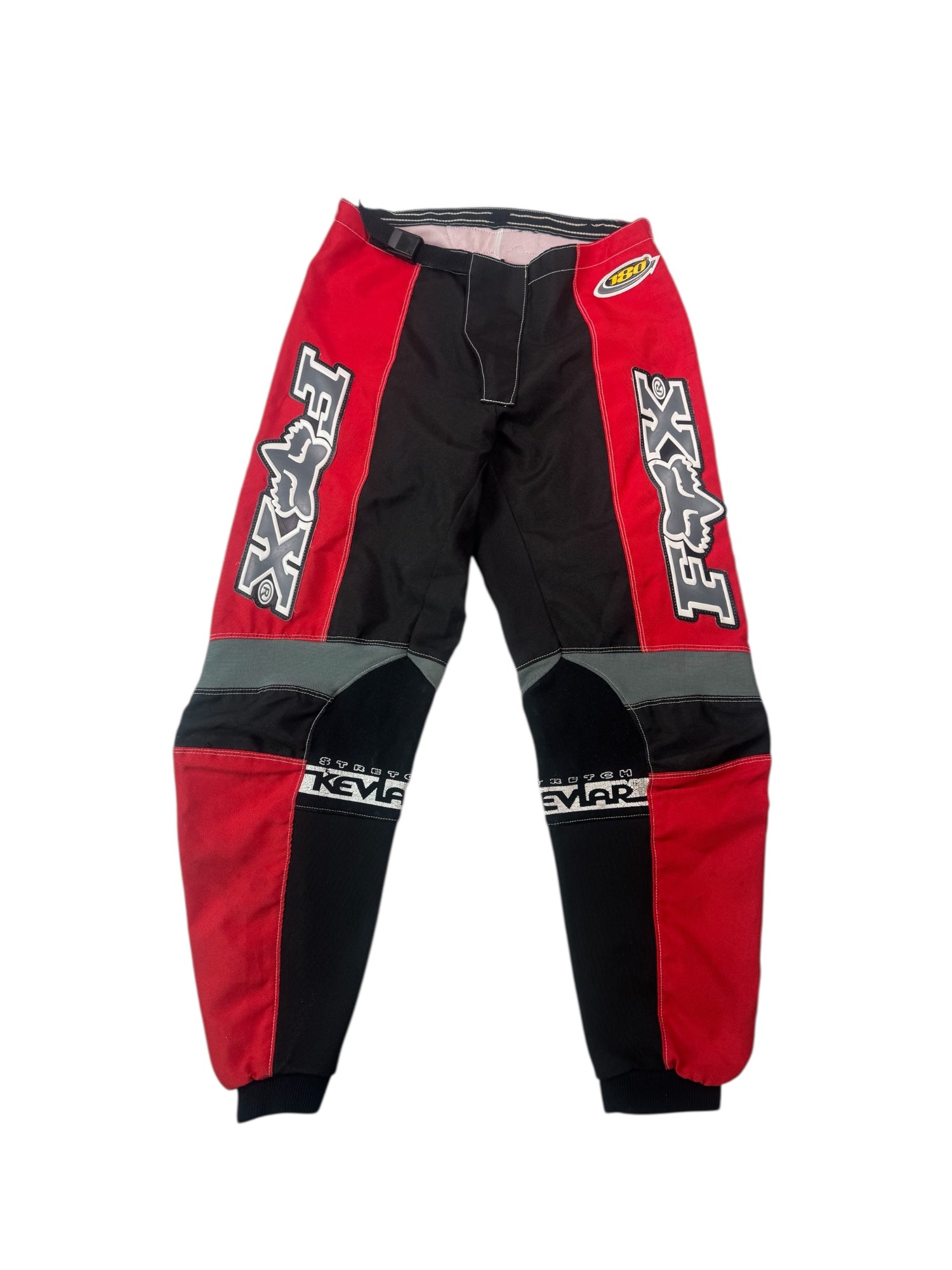 (34) FOX Red and Black Motorcycle Pants