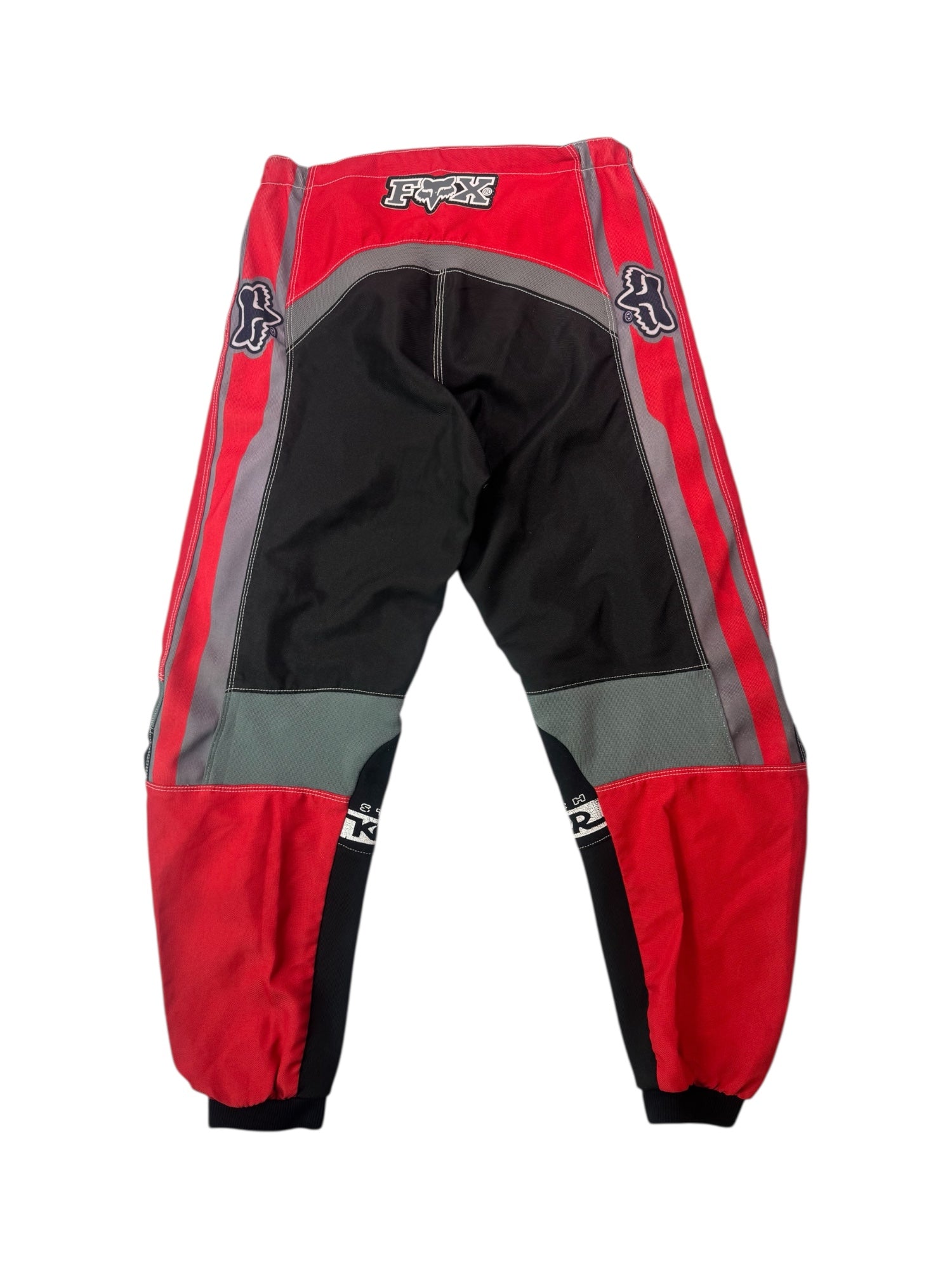 (34) FOX Red and Black Motorcycle Pants