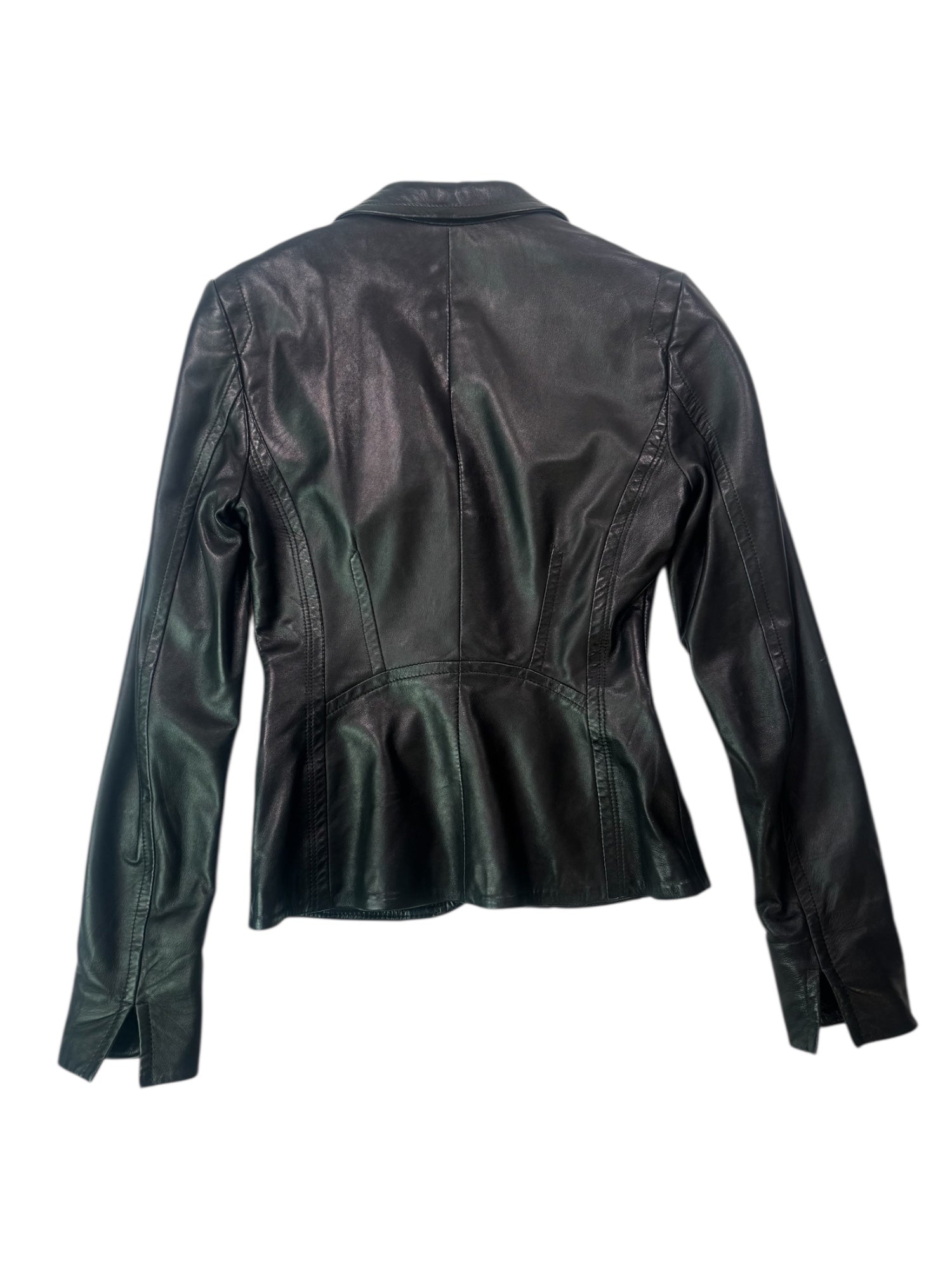 (2XS) Danier Leather Black Blazer Style Jacket