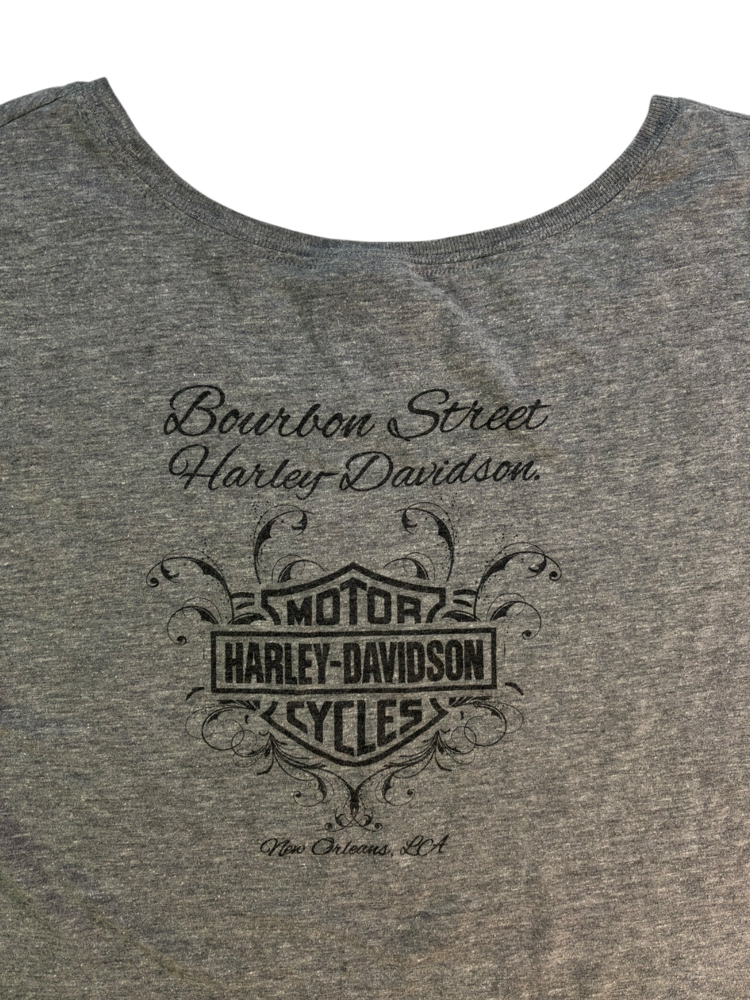 (L) Bourbon Street Harley Davidson Tee