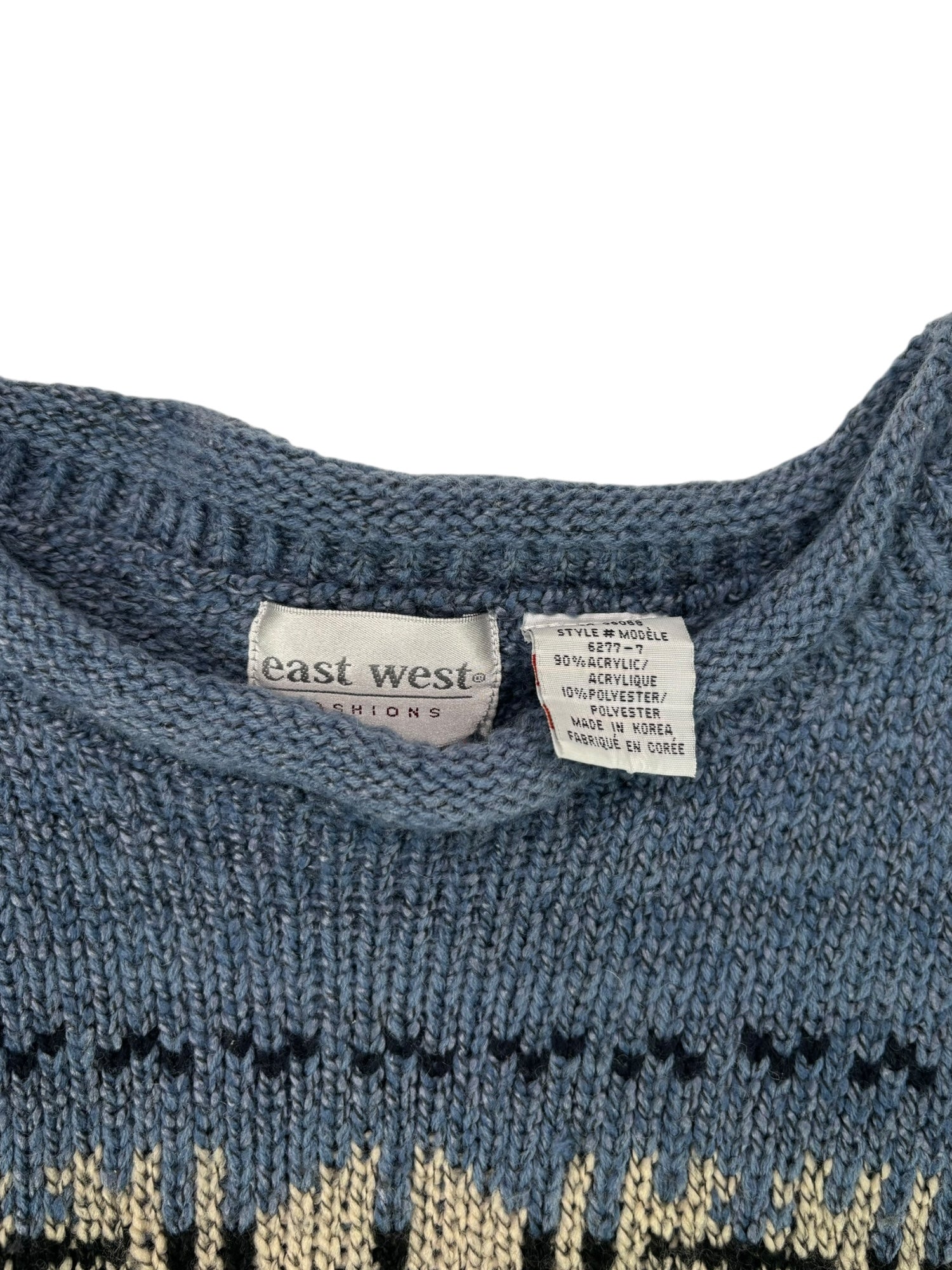 (S) Vintage East West Knit Sweater