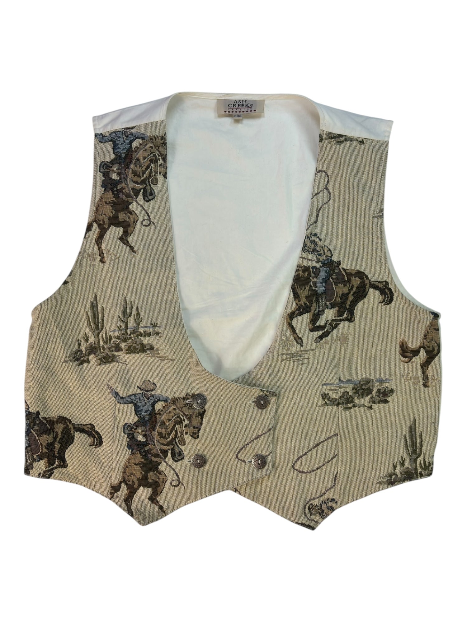 (L) Vintage Ash Creek Western Graphic Vest