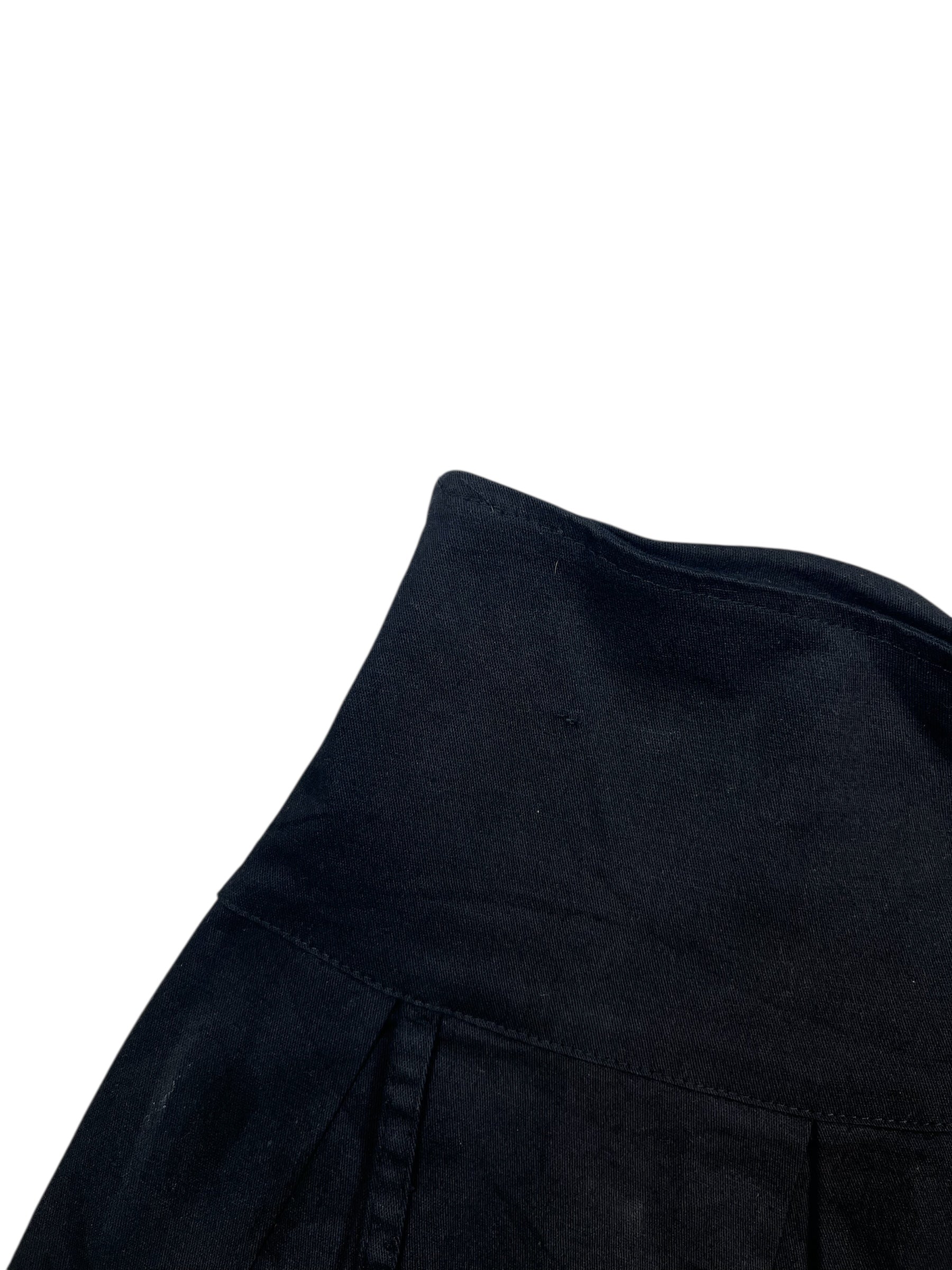 (M) Spoof! Black Pleated Mini Skirt