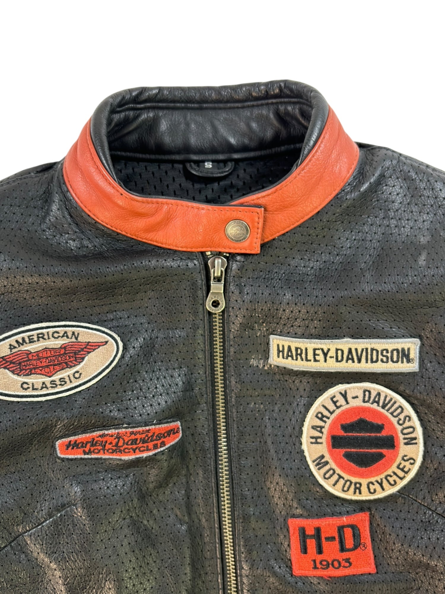 (S) Harley Davidson Leather Jacket